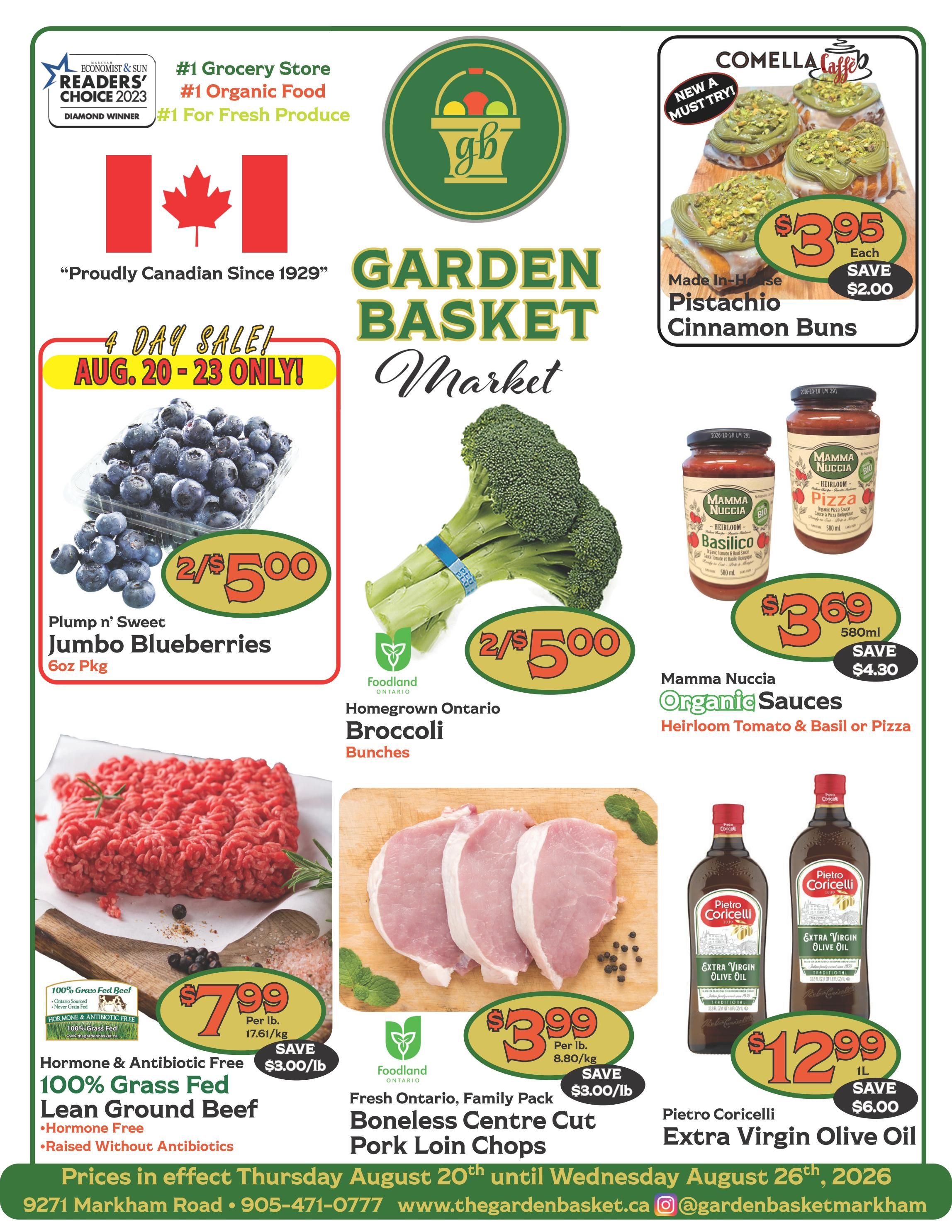 The Garden Basket Flyer August 20 to 26