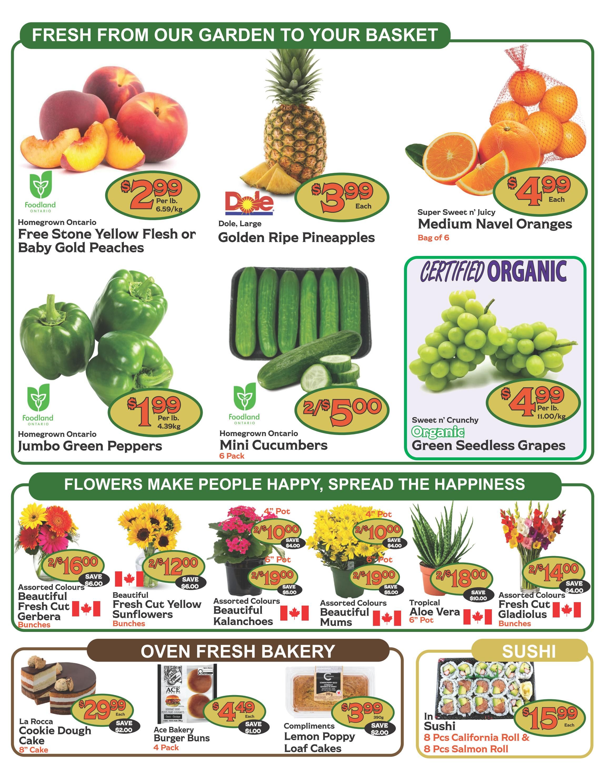 The Garden Basket Flyer August 20 to 26