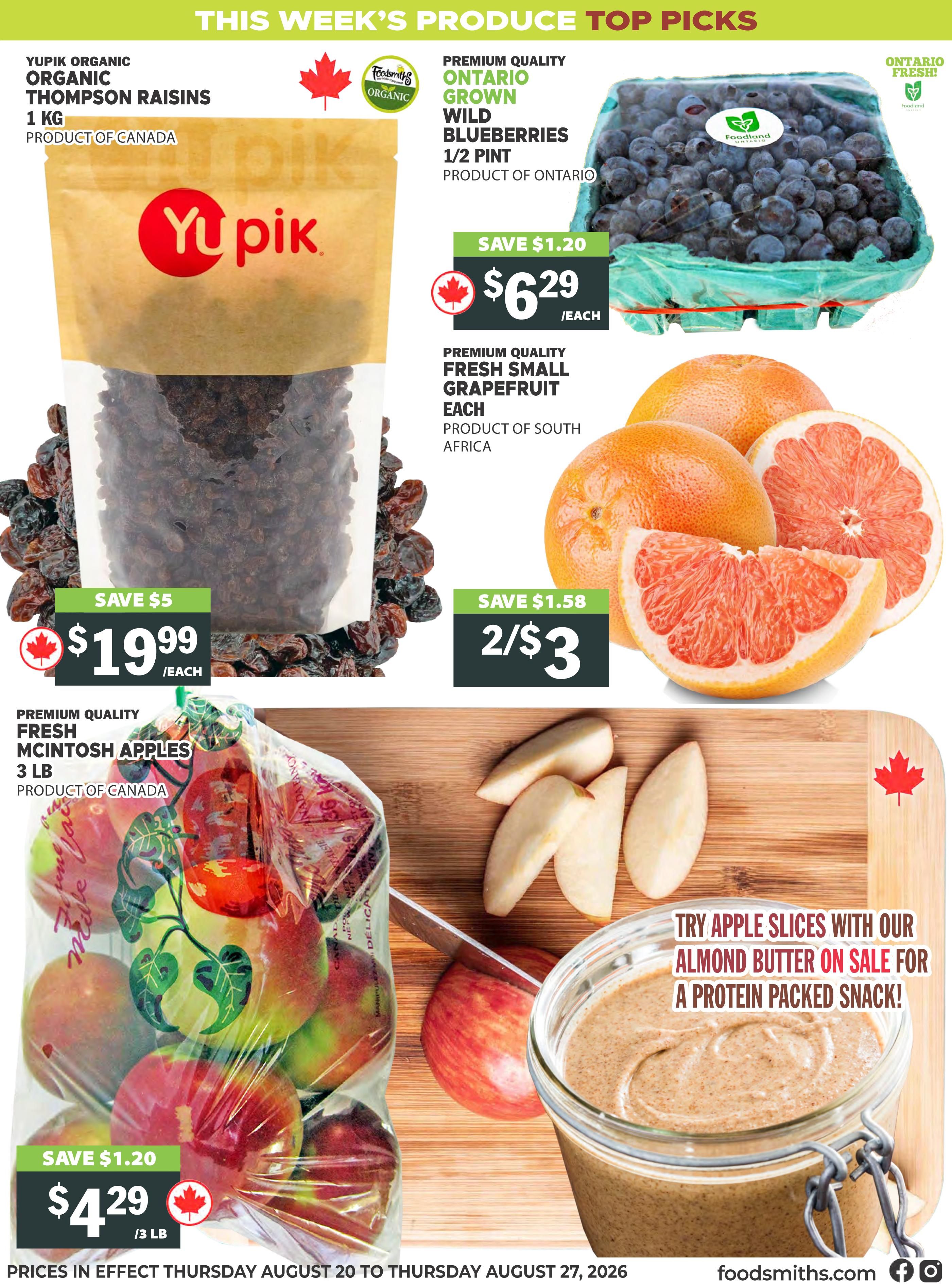 Foodsmiths Flyer August 20 to 27