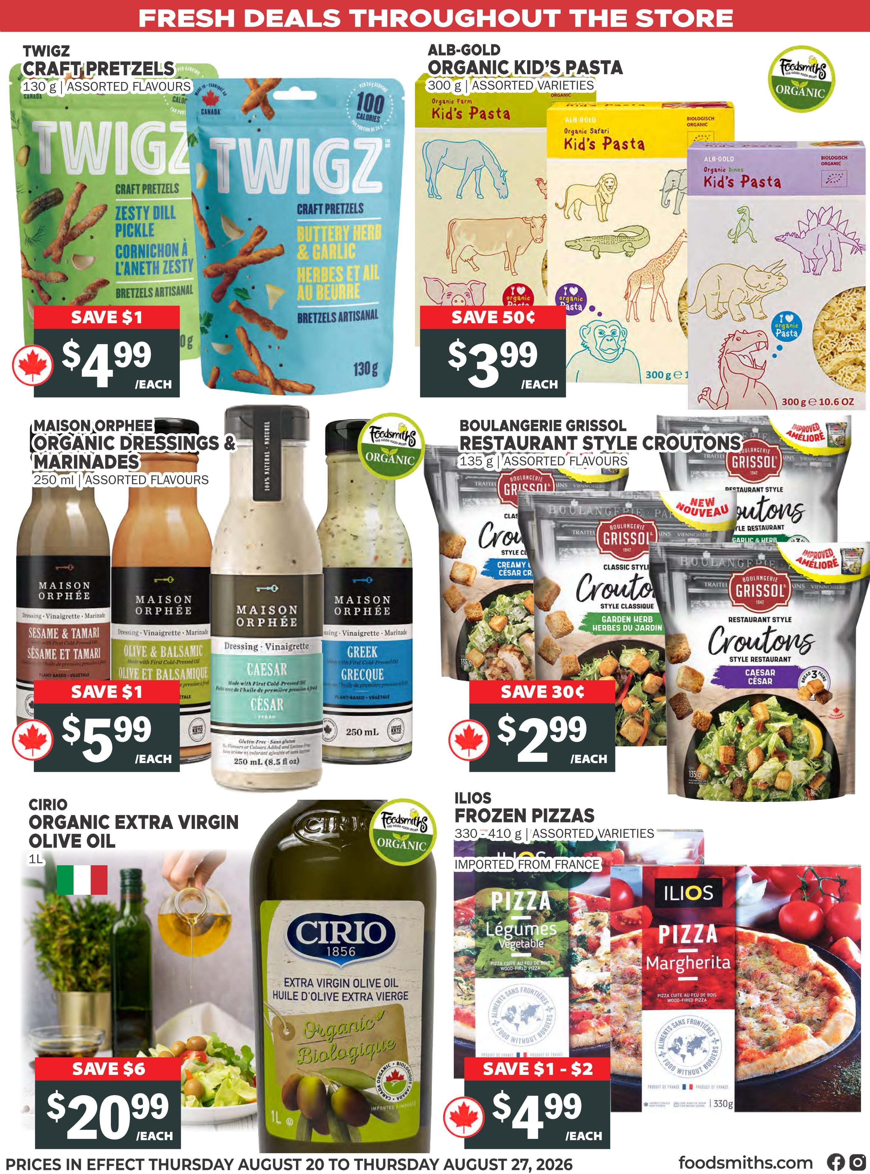 Foodsmiths Flyer August 20 to 27