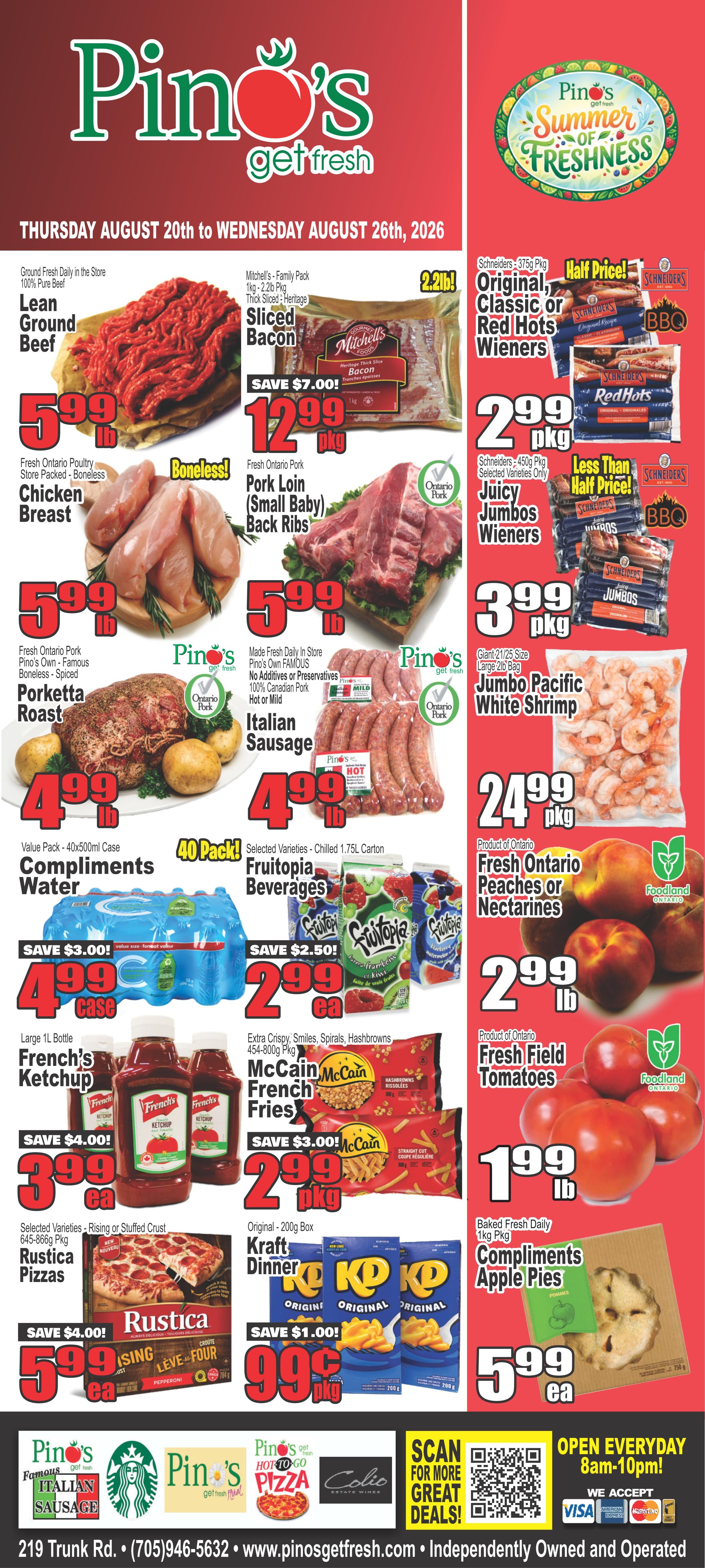 Pino's Flyer August 20 to 26