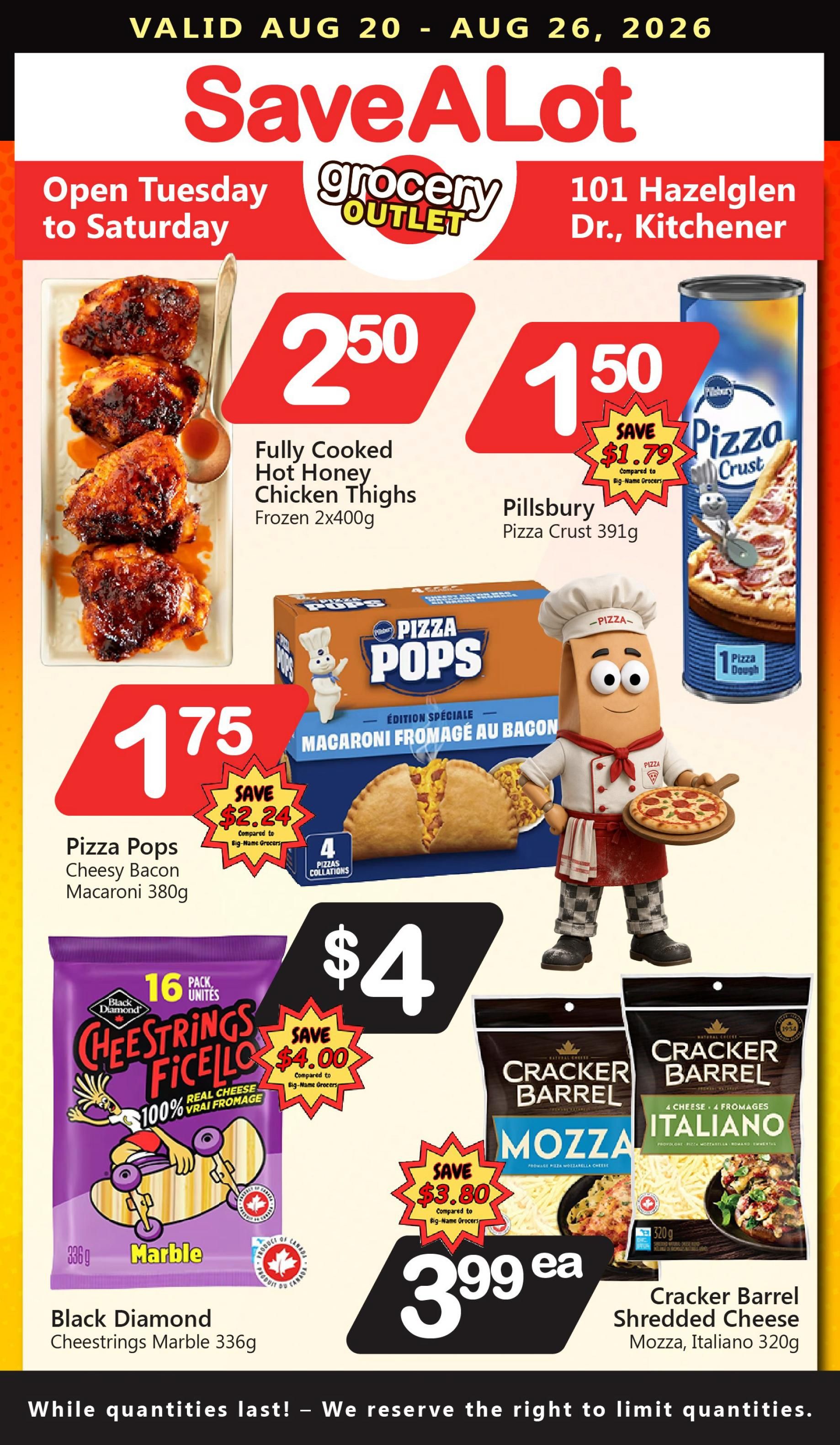 SaveALot Grocery Outlet Flyer August 20 to 26