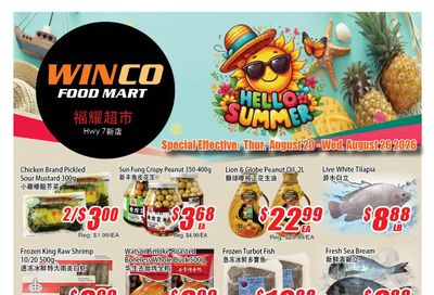 WinCo Food Mart (HWY 7) Flyer August 20 to 26