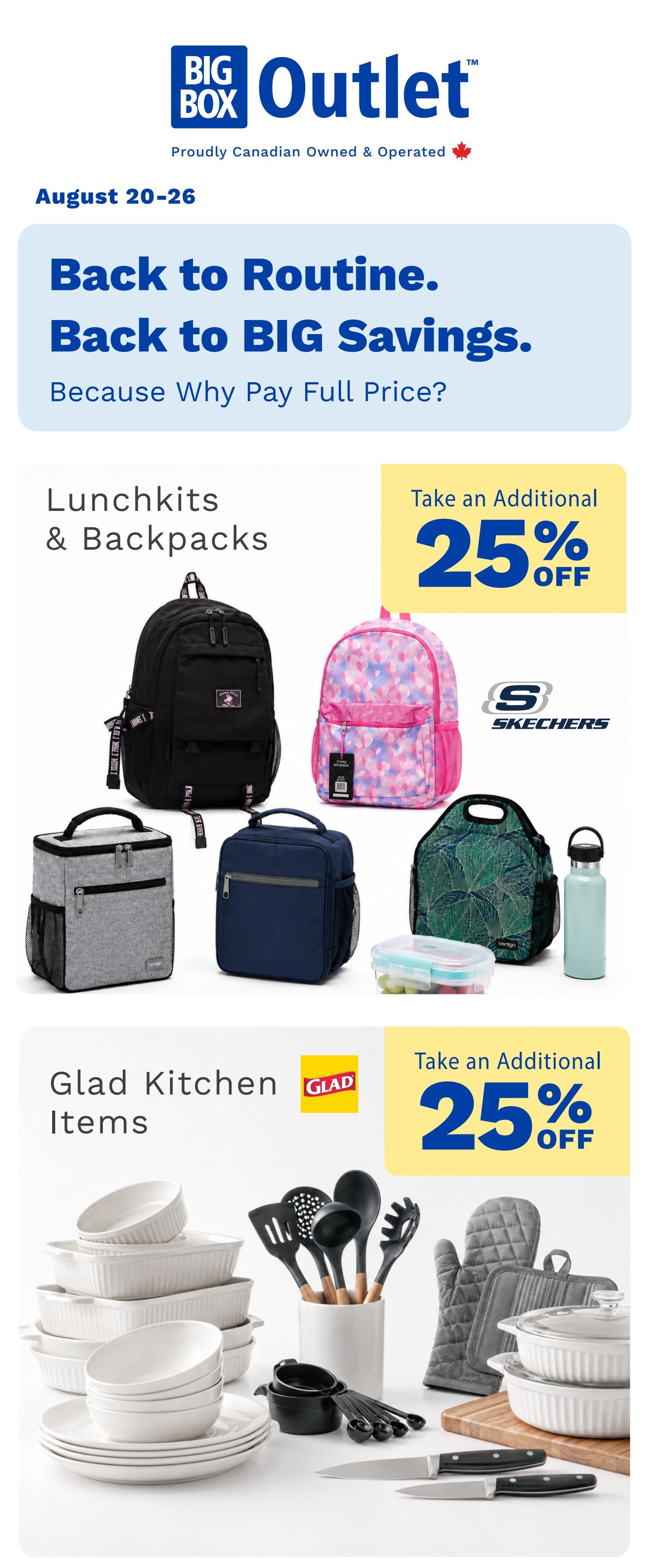 Big Box Outlet Store Flyer August 20 to 26