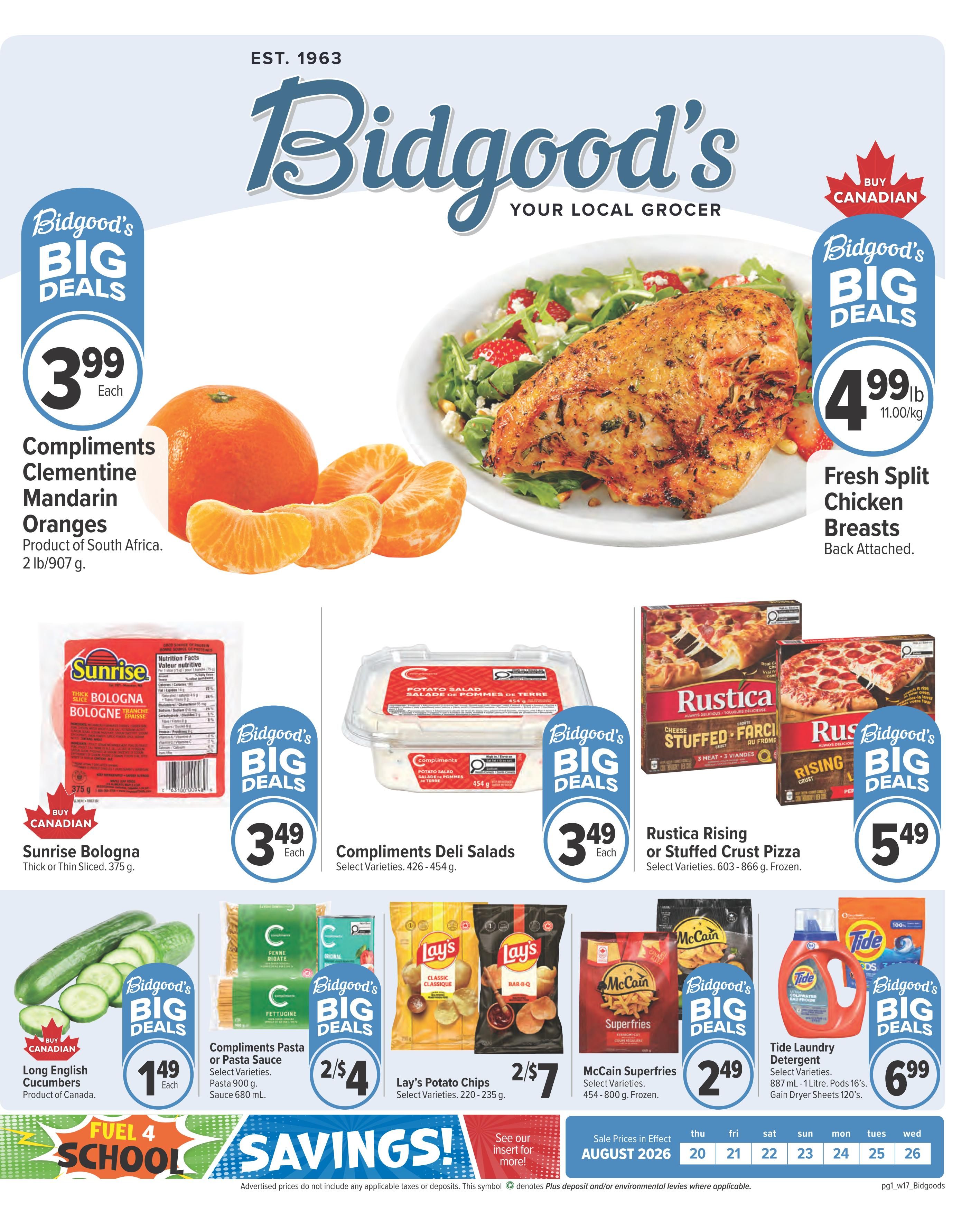 Bidgood's Flyer August 20 to 26
