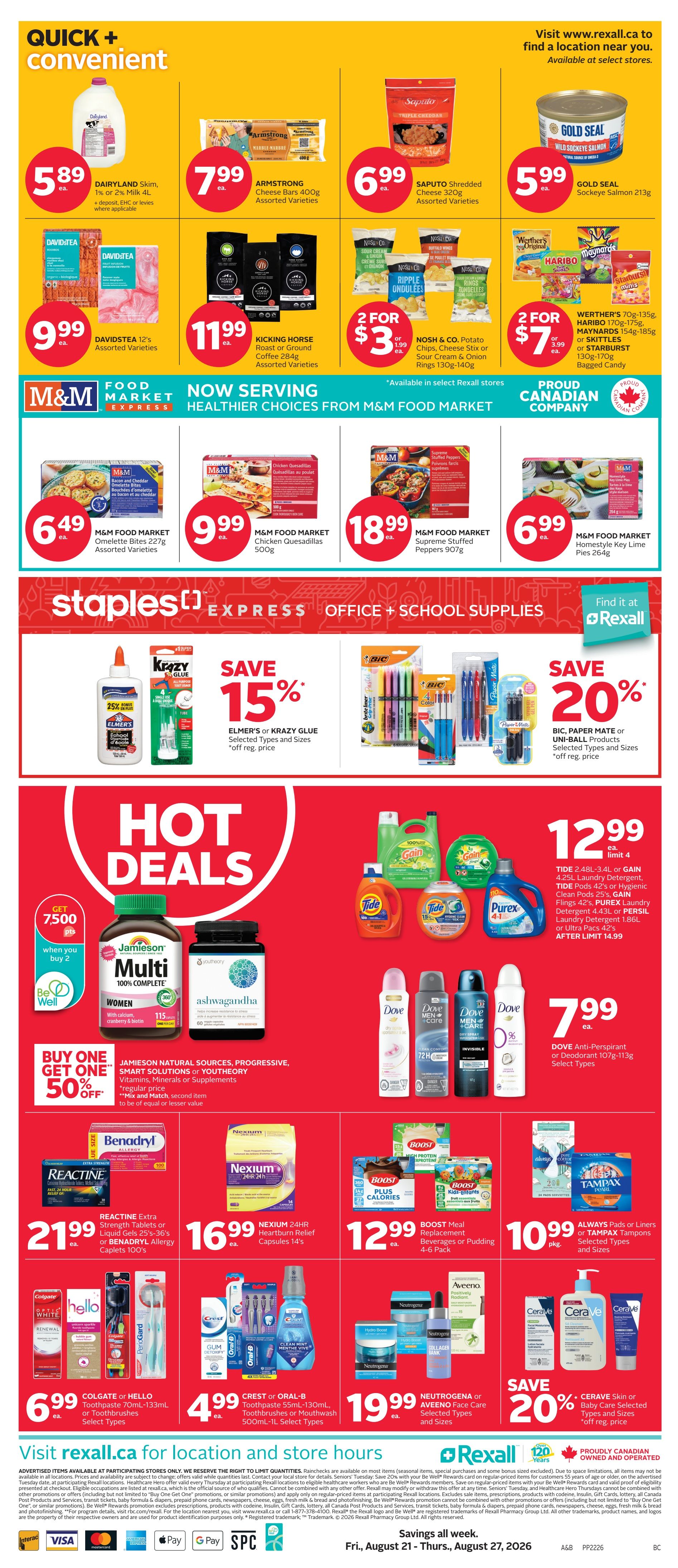 Rexall (BC) Flyer August 21 to 27