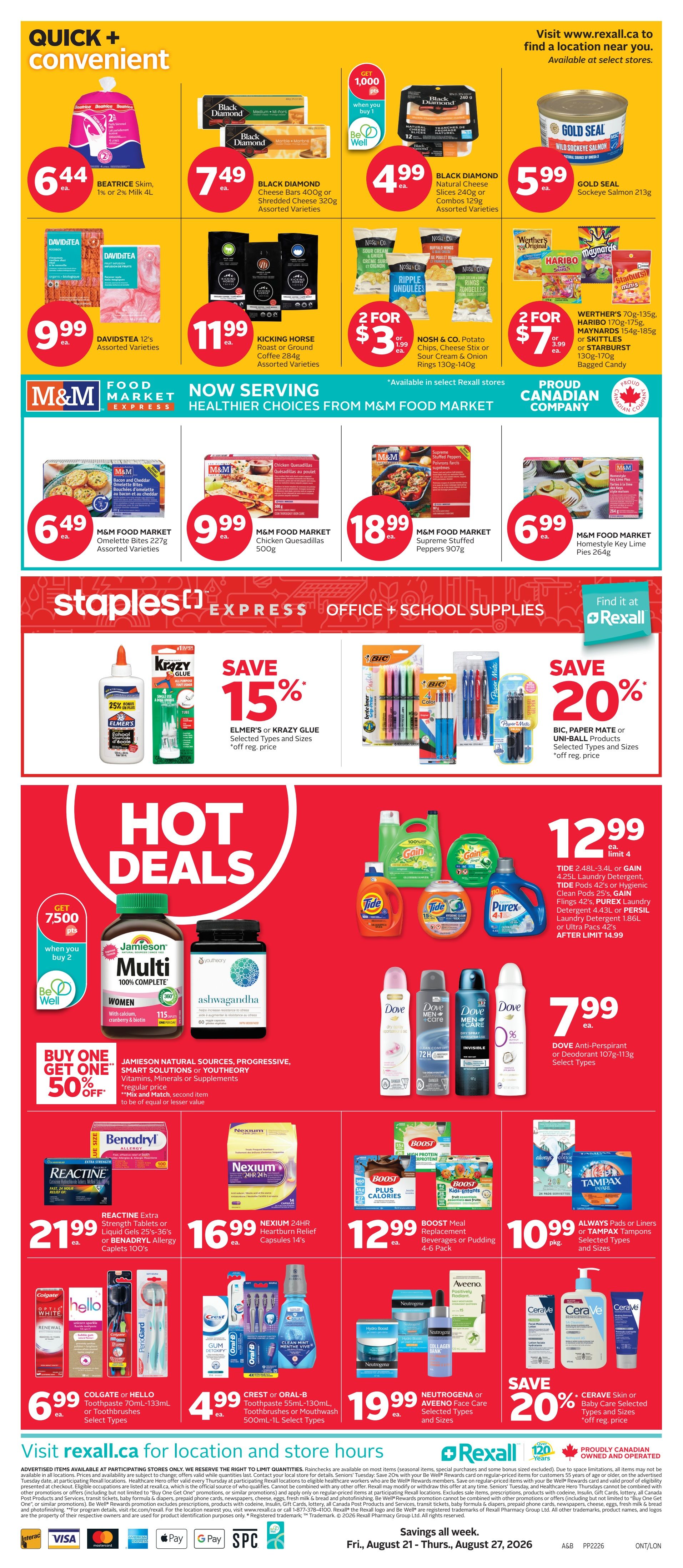 Rexall (ON) Flyer August 21 to 27
