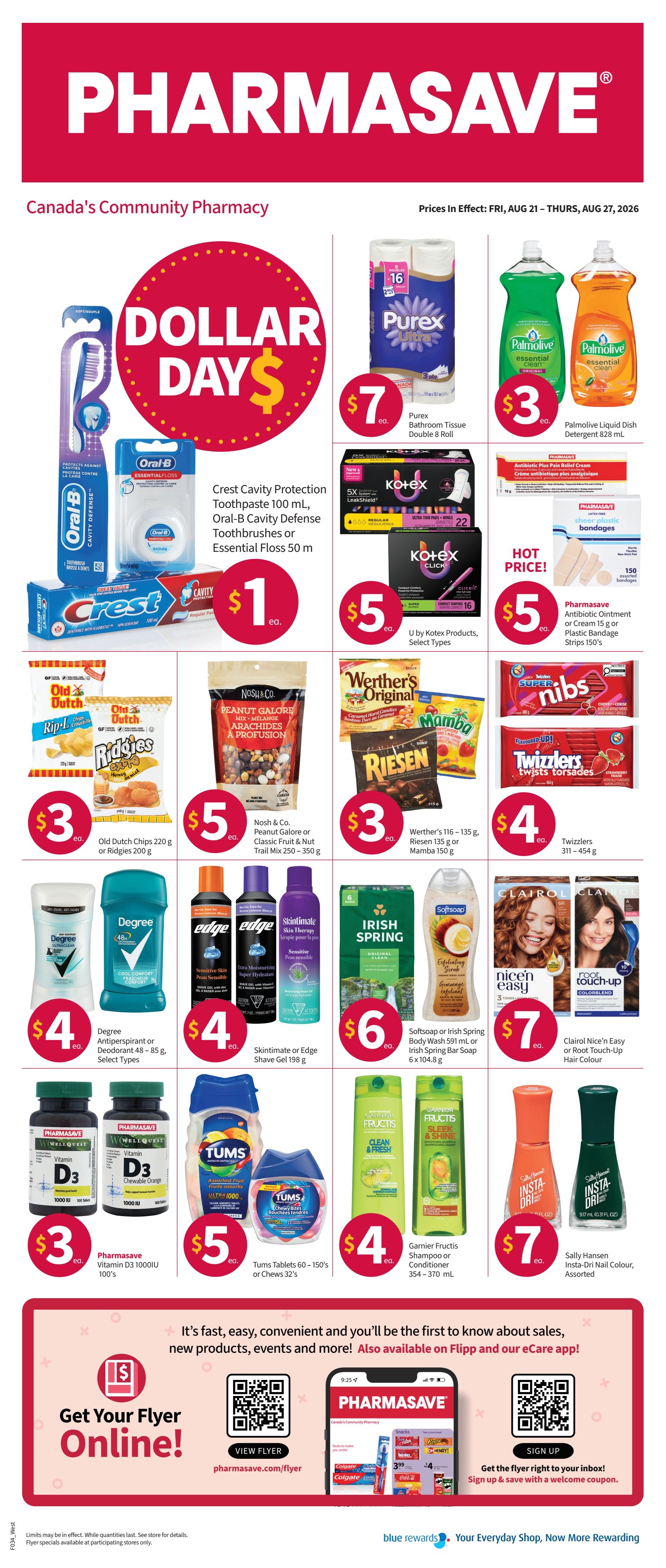 Pharmasave (West) Flyer August 21 to 27