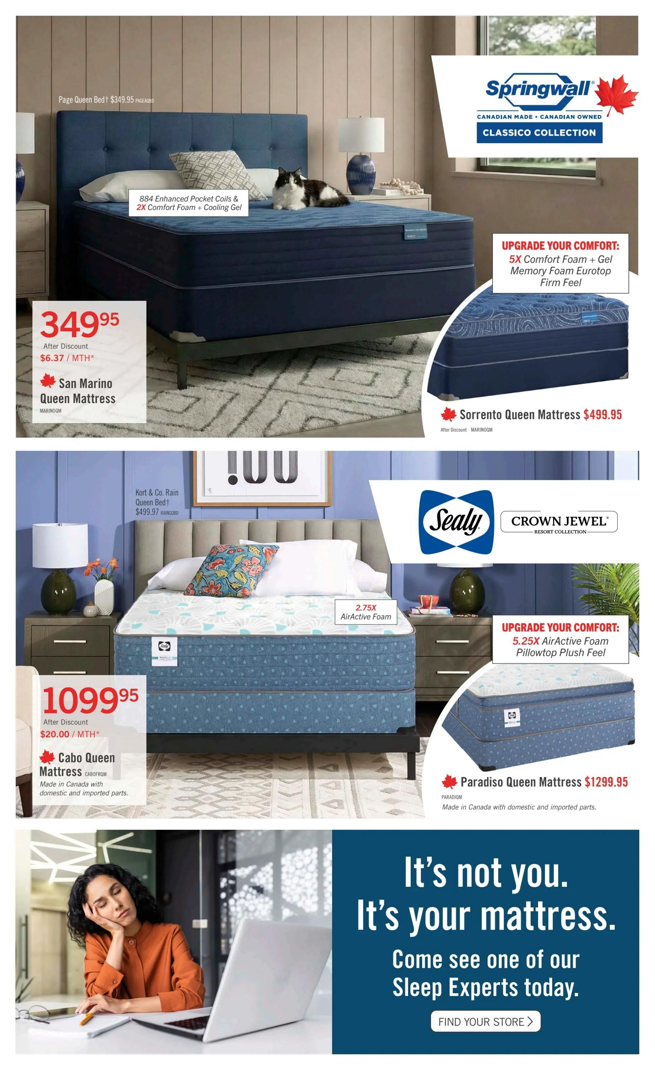The Brick Mattress Store Flyer August 20 to September 2