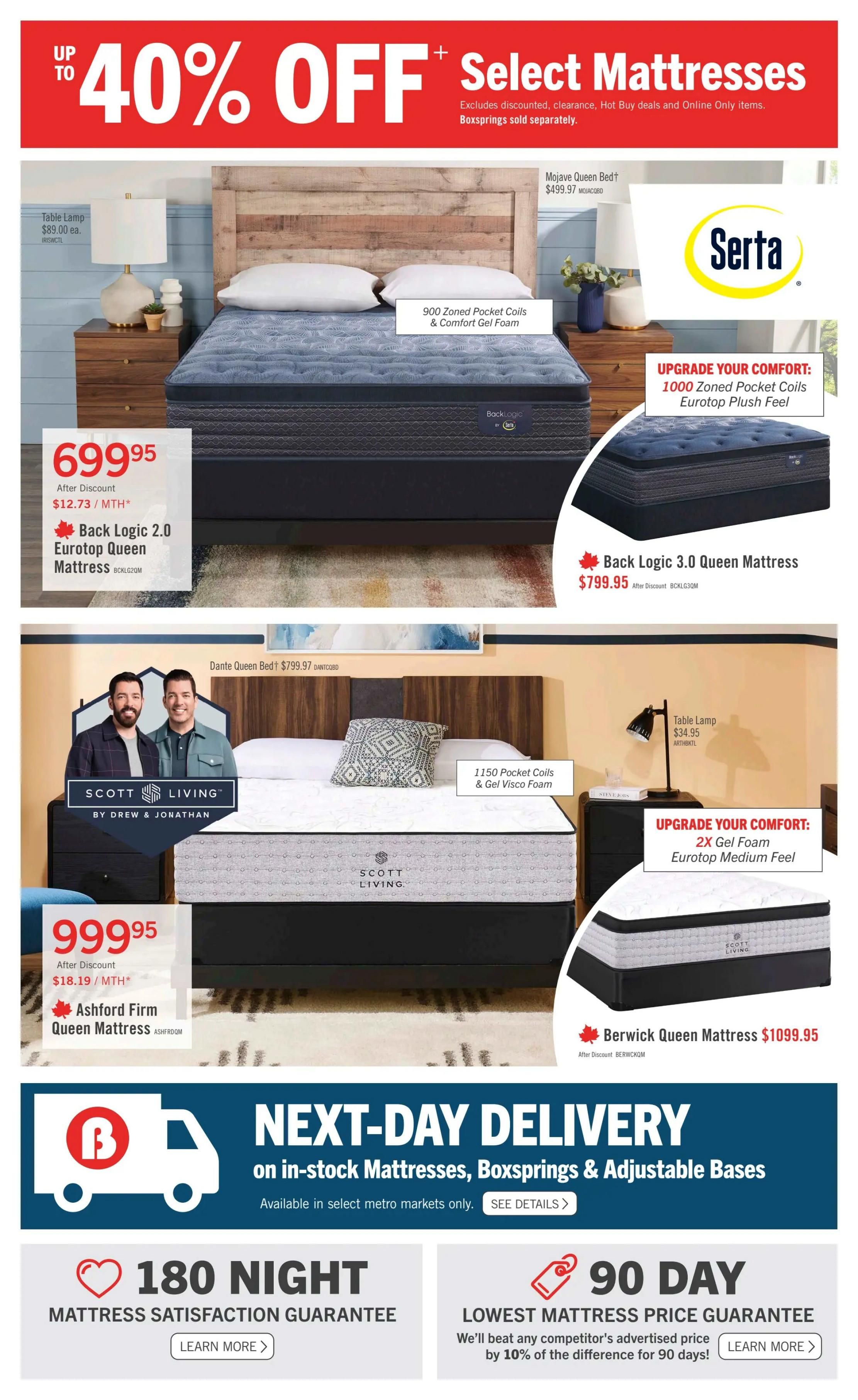 The Brick Mattress Store Flyer August 20 to September 2