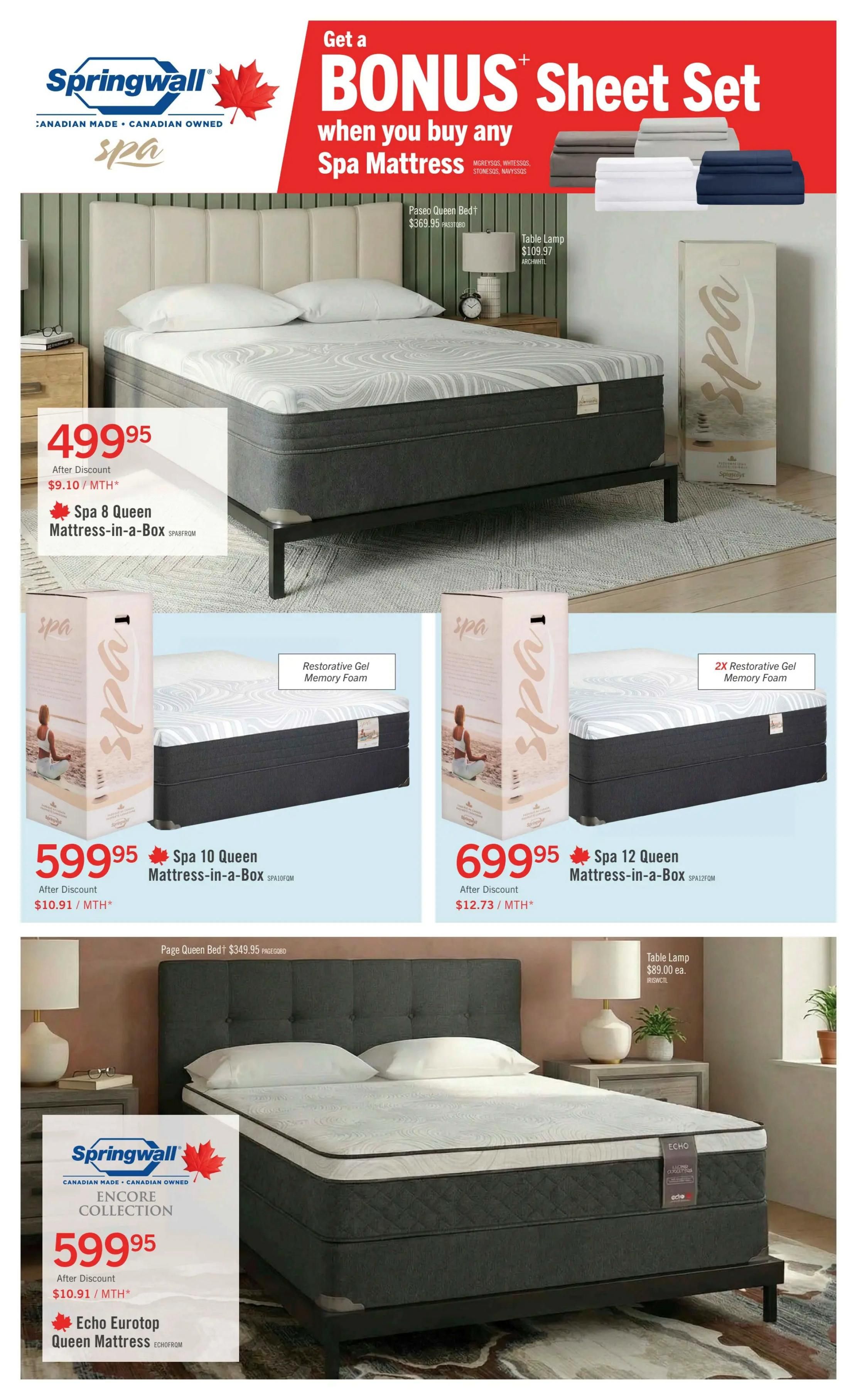 The Brick Mattress Store Flyer August 20 to September 2
