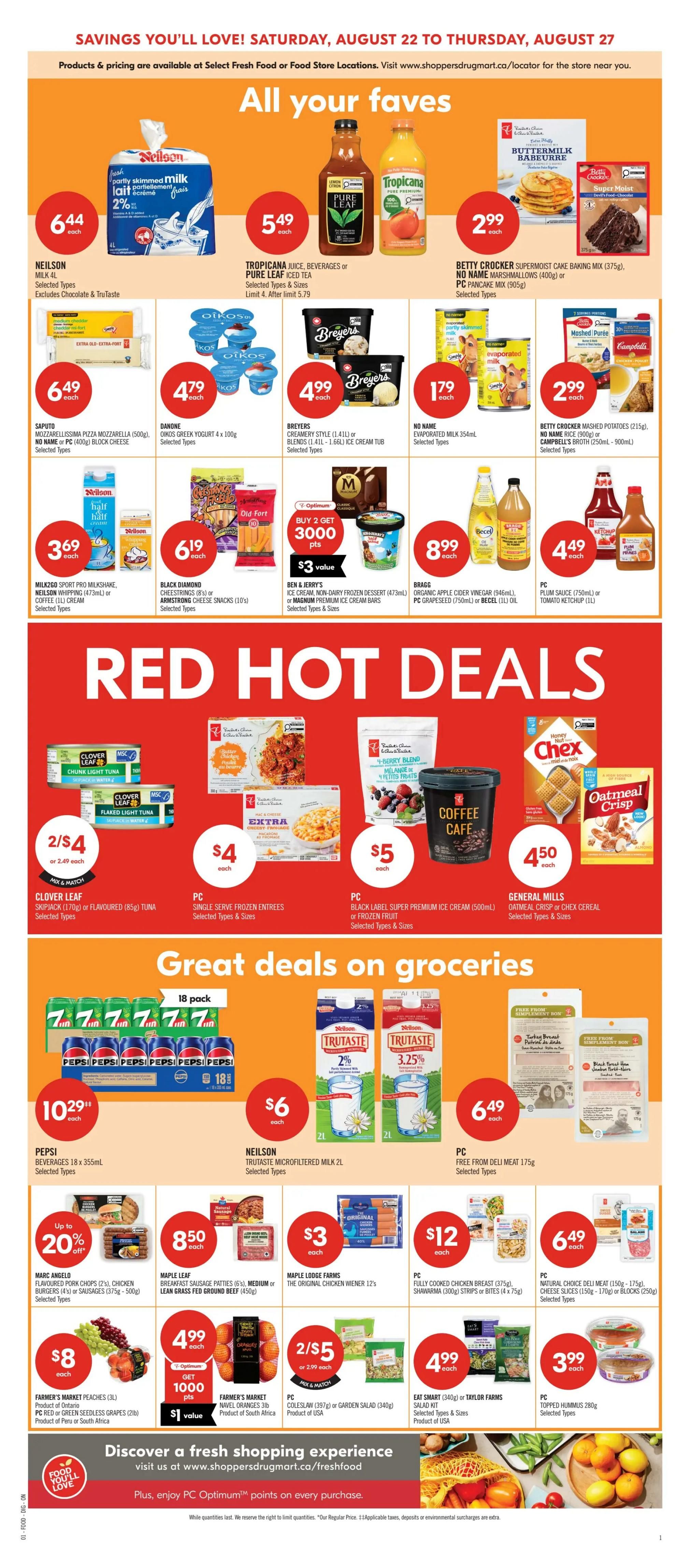 Shoppers Drug Mart (ON) Flyer August 22 to 27