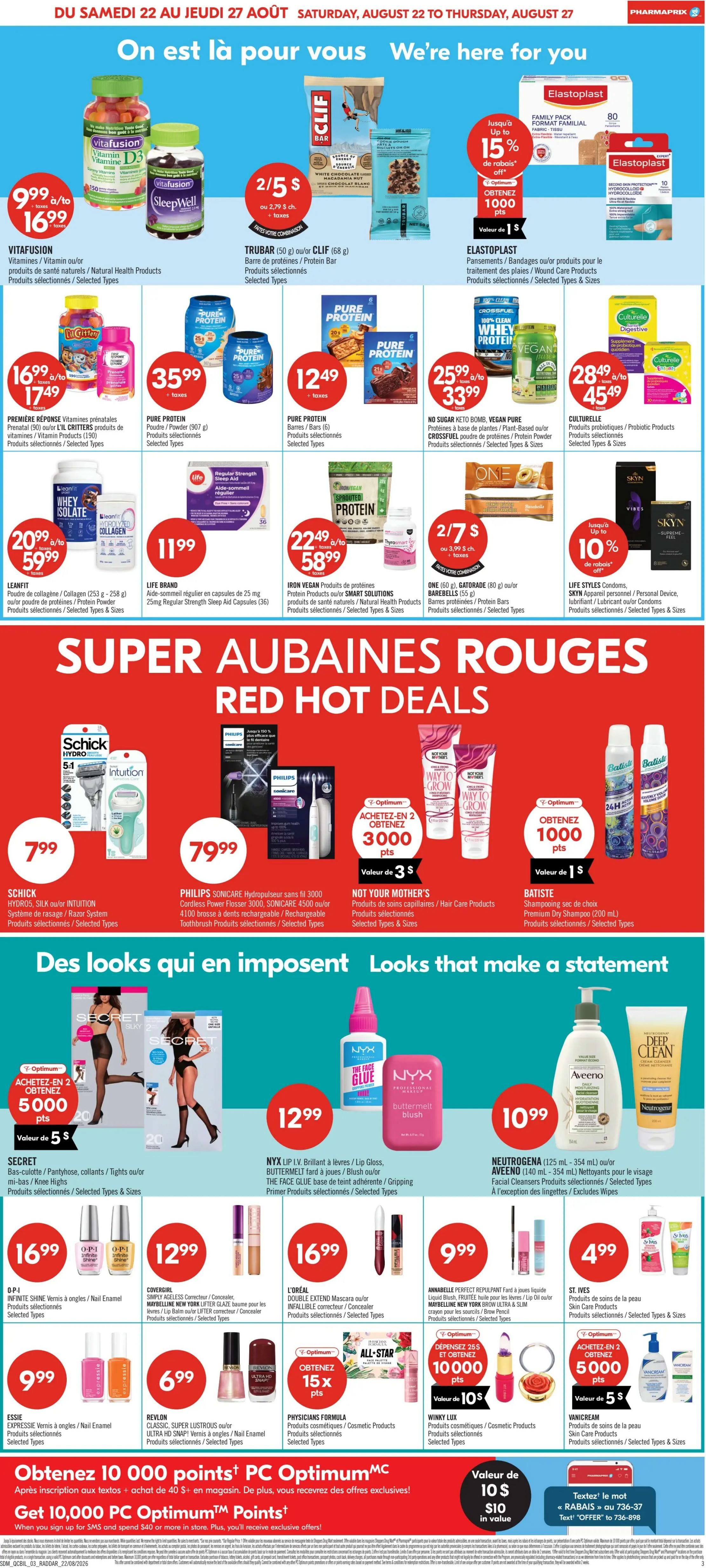 Pharmaprix Flyer August 22 to 27