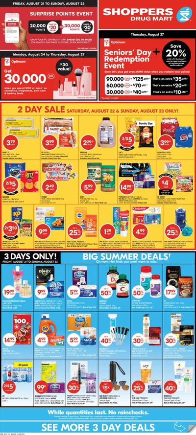 Shoppers Drug Mart (West) Flyer August 22 to 27
