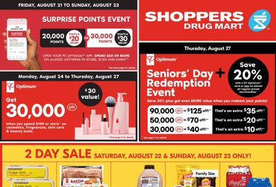 Shoppers Drug Mart (West) Flyer August 22 to 27