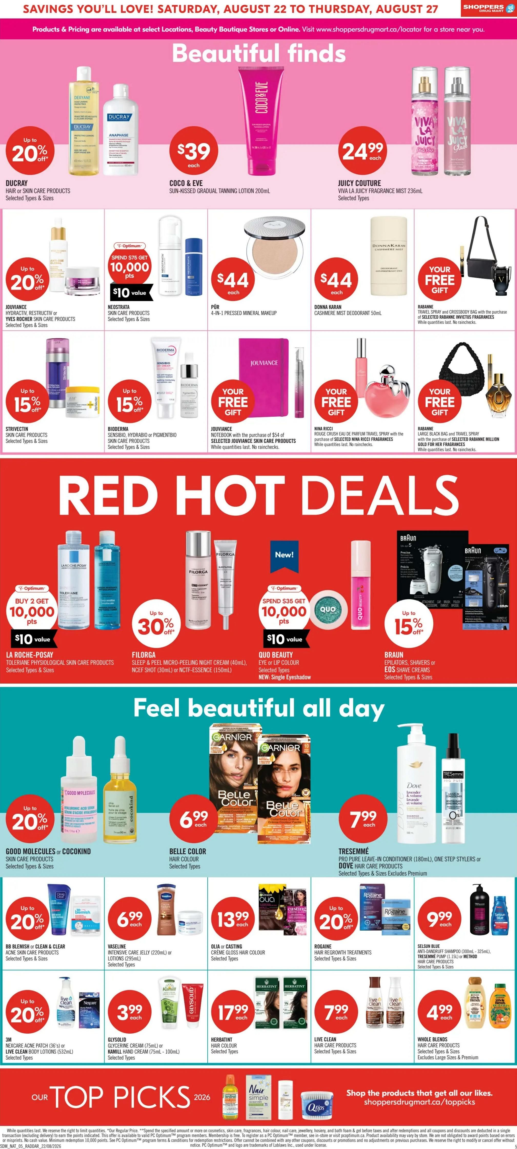 Shoppers Drug Mart (West) Flyer August 22 to 27