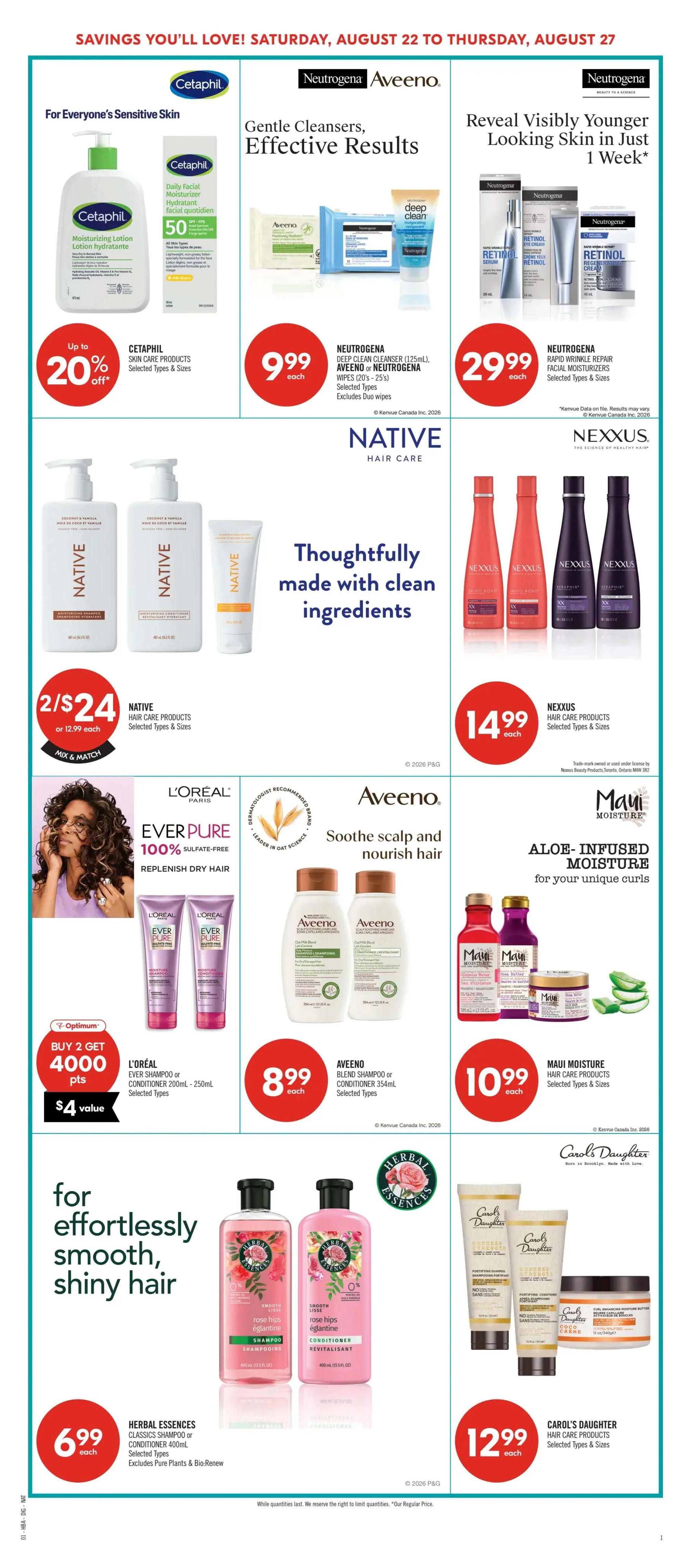 Shoppers Drug Mart (West) Flyer August 22 to 27