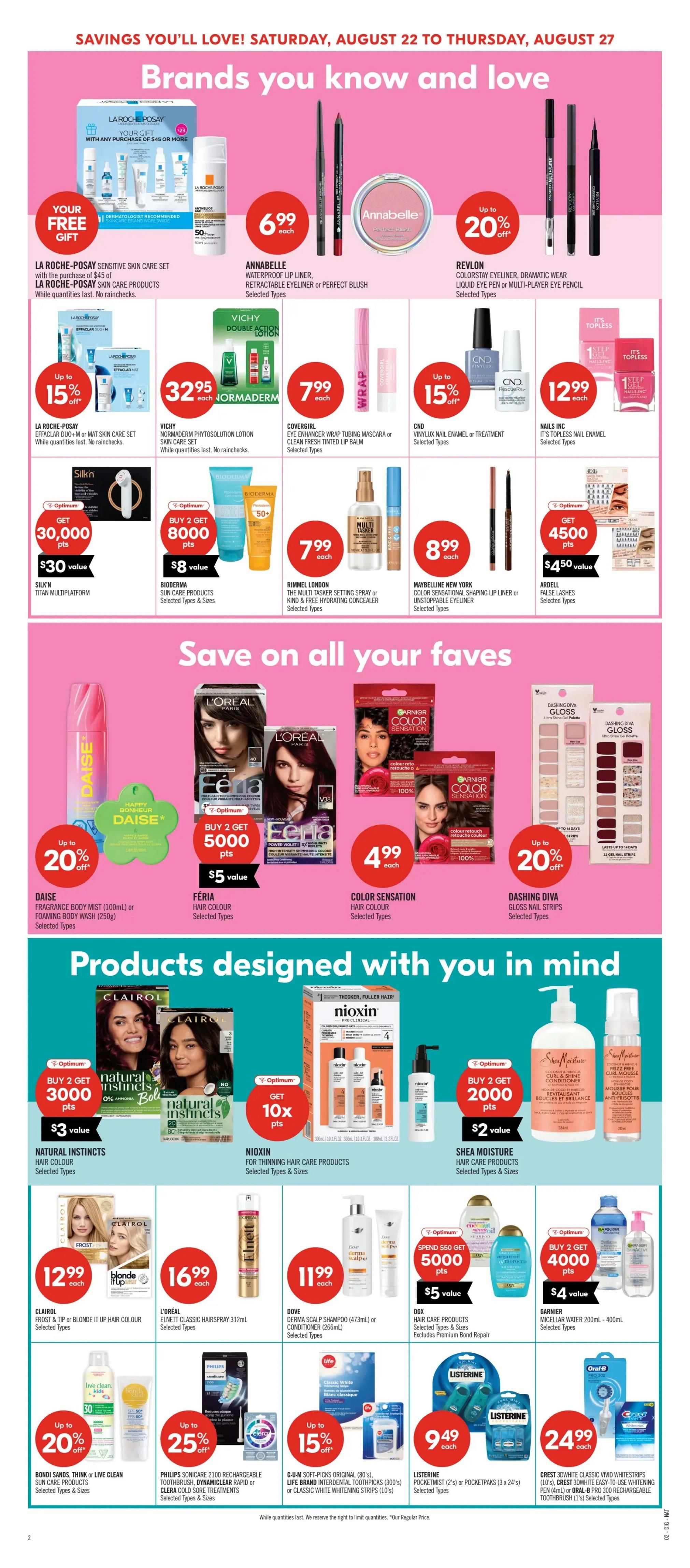 Shoppers Drug Mart (West) Flyer August 22 to 27