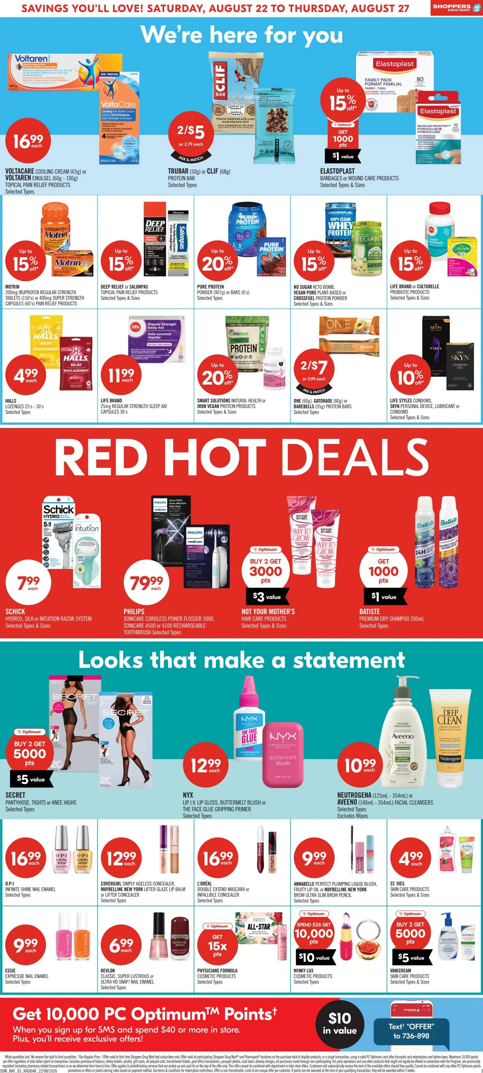 Shoppers Drug Mart (West) Flyer August 22 to 27