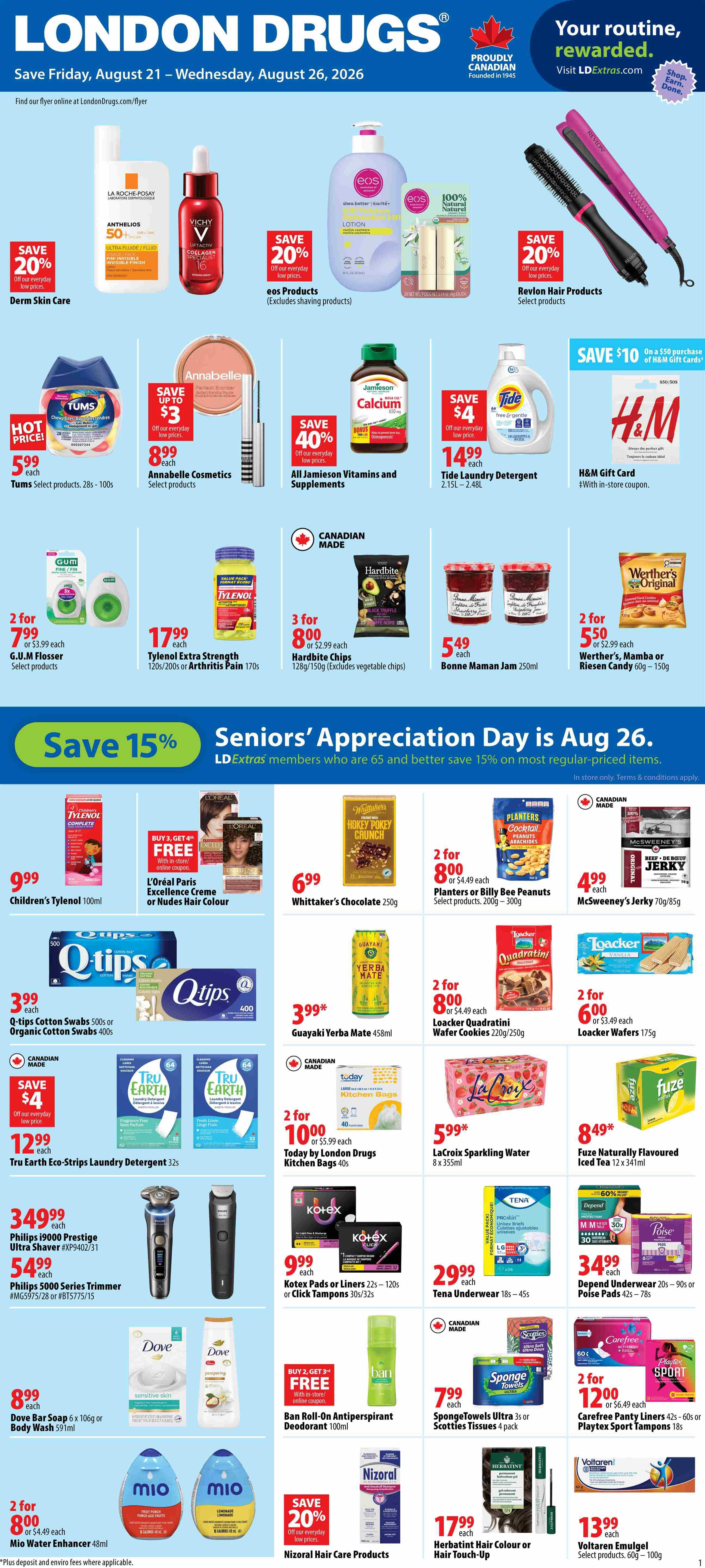 London Drugs Weekly Flyer August 21 to 26