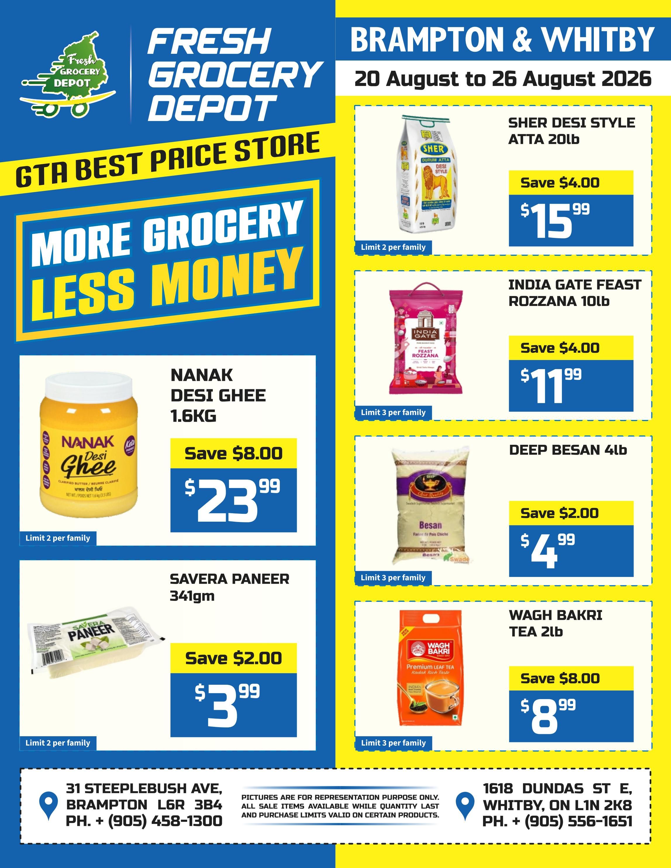 Fresh Grocery Depot Flyer August 20 to 26