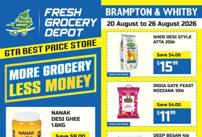 Fresh Grocery Depot Flyer August 20 to 26