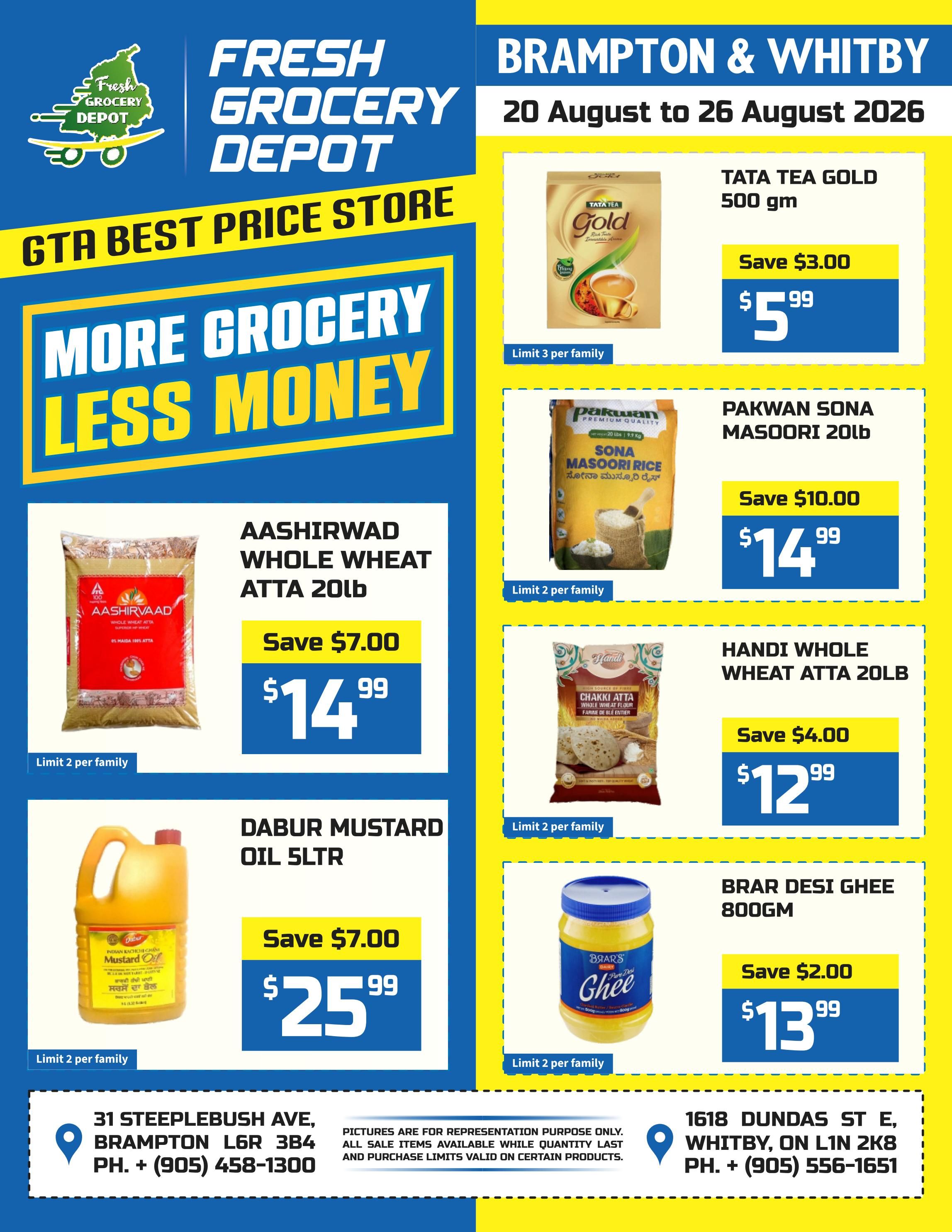Fresh Grocery Depot Flyer August 20 to 26