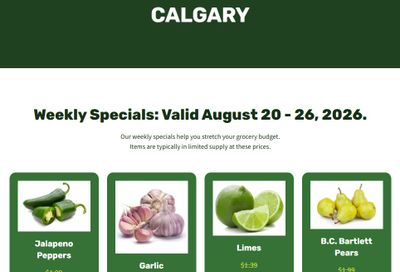 H&W Produce Flyer August 20 to 26