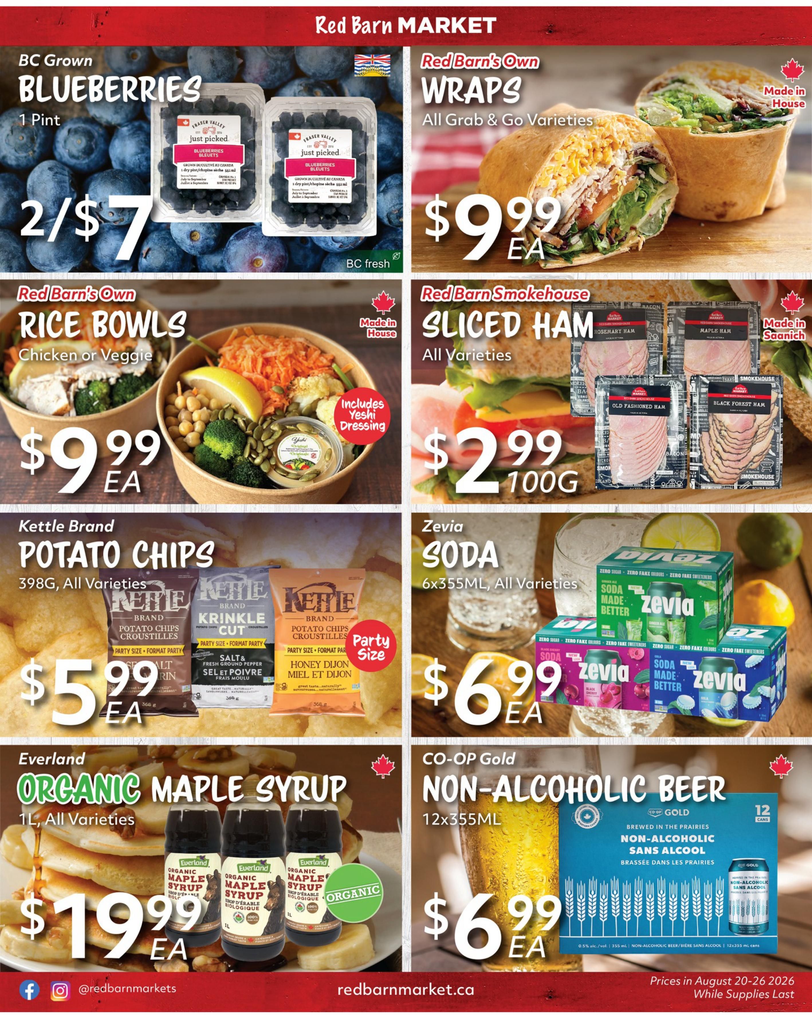 Red Barn Market Flyer August 20 to 26