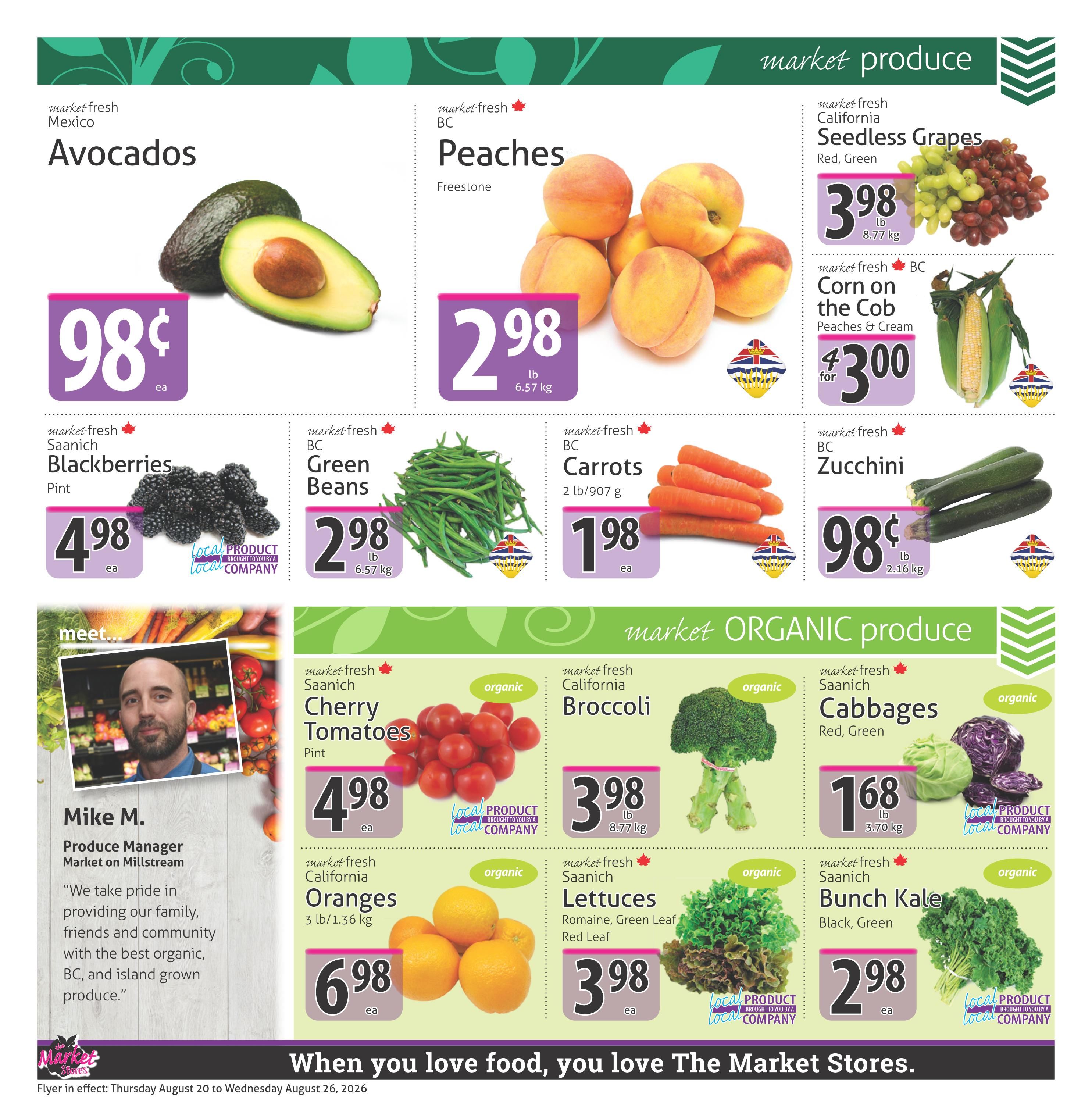 The Market Stores Flyer August 20 to 26