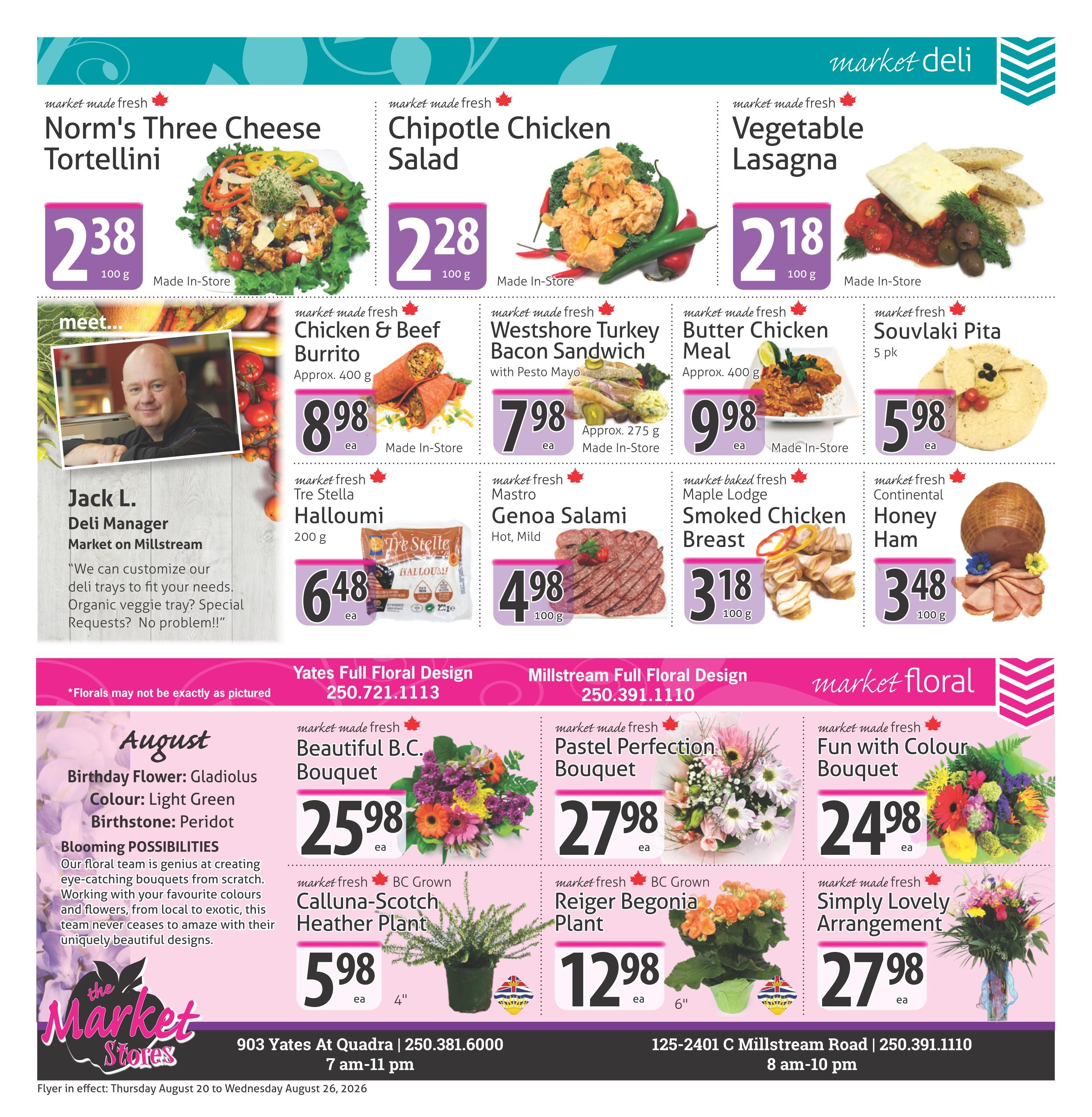 The Market Stores Flyer August 20 to 26