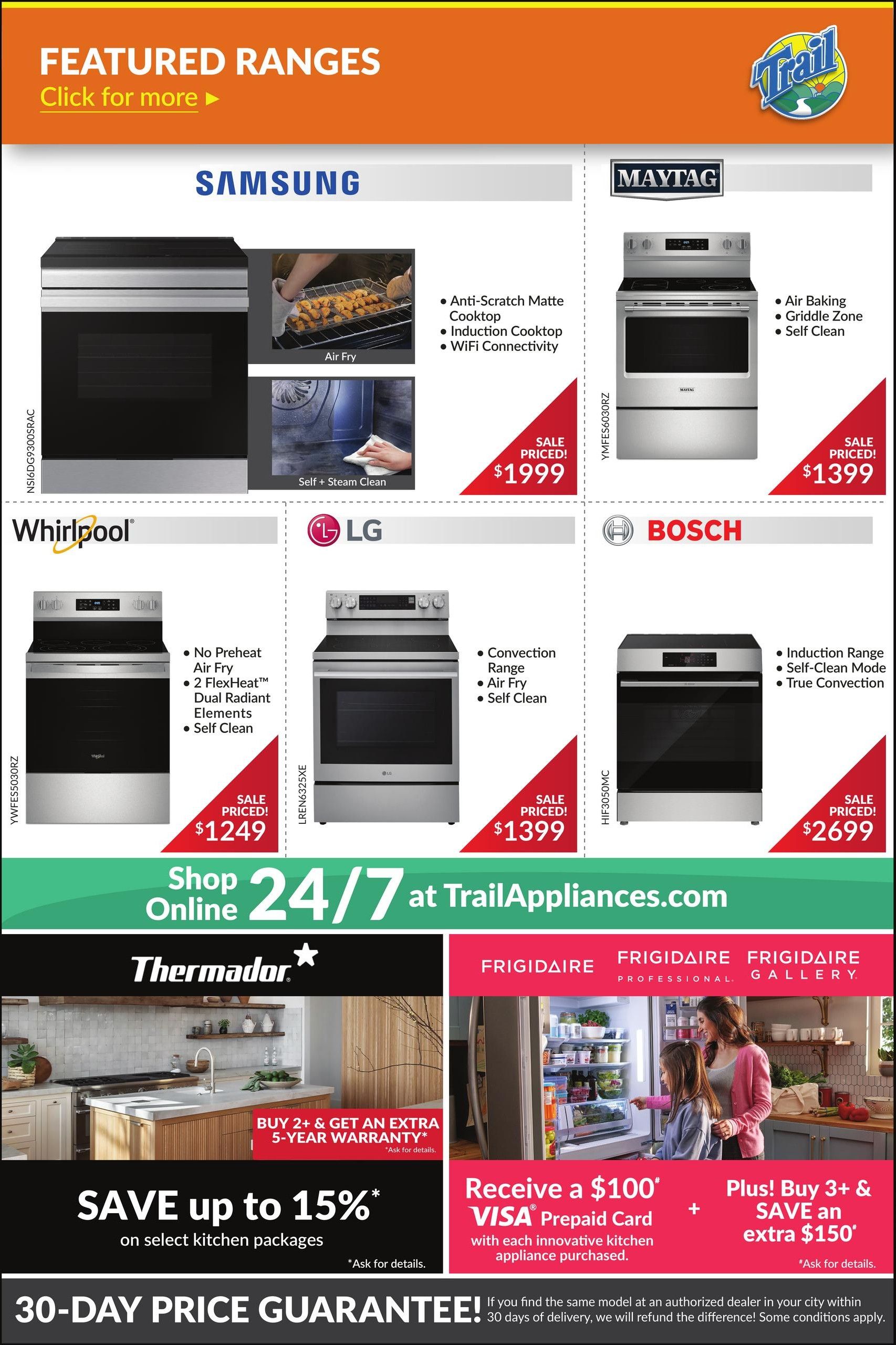 Trail Appliances (AB & SK) Flyer August 20 to 23