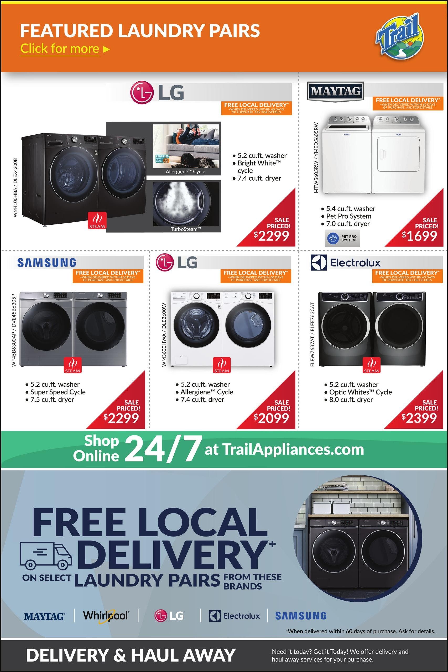 Trail Appliances (AB & SK) Flyer August 20 to 23