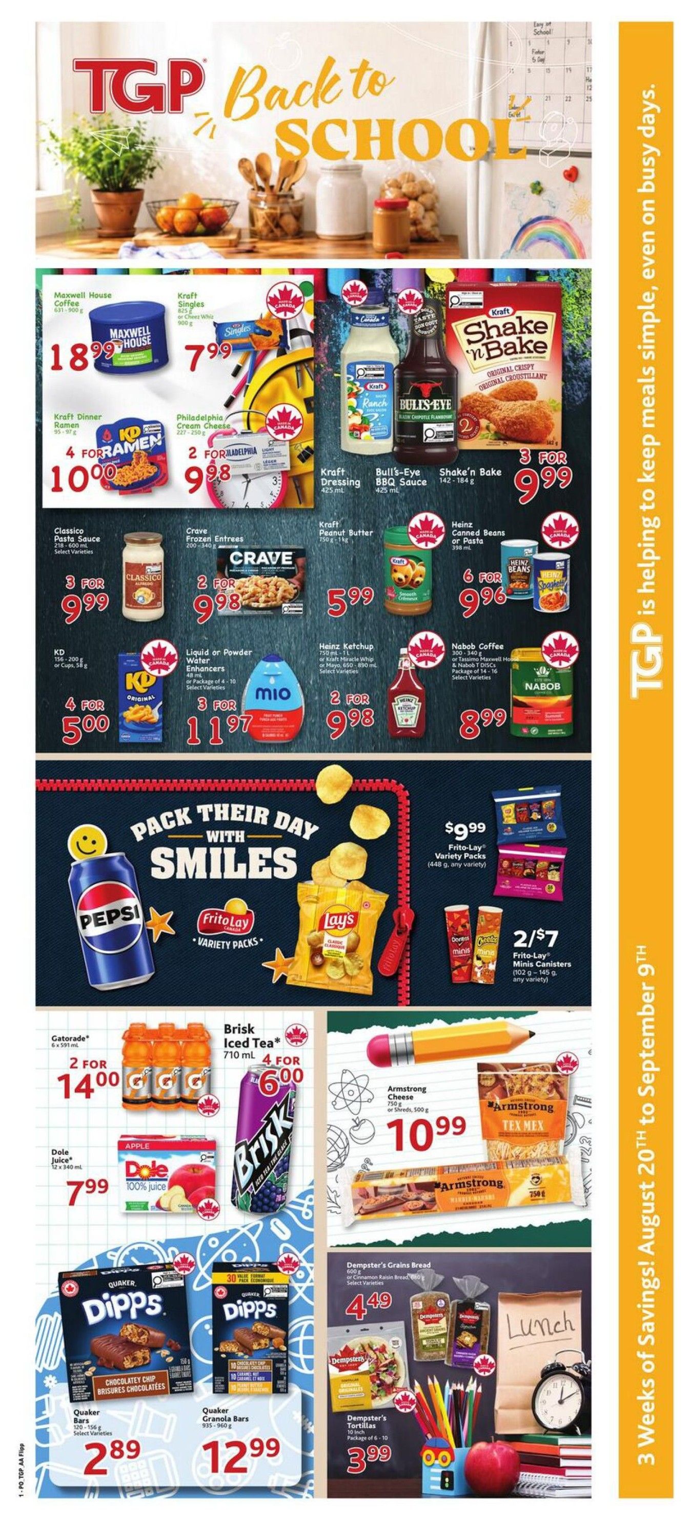 TGP The Grocery People Flyer August 20 to 26