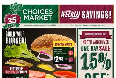 Choices Market Flyer August 20 to 26