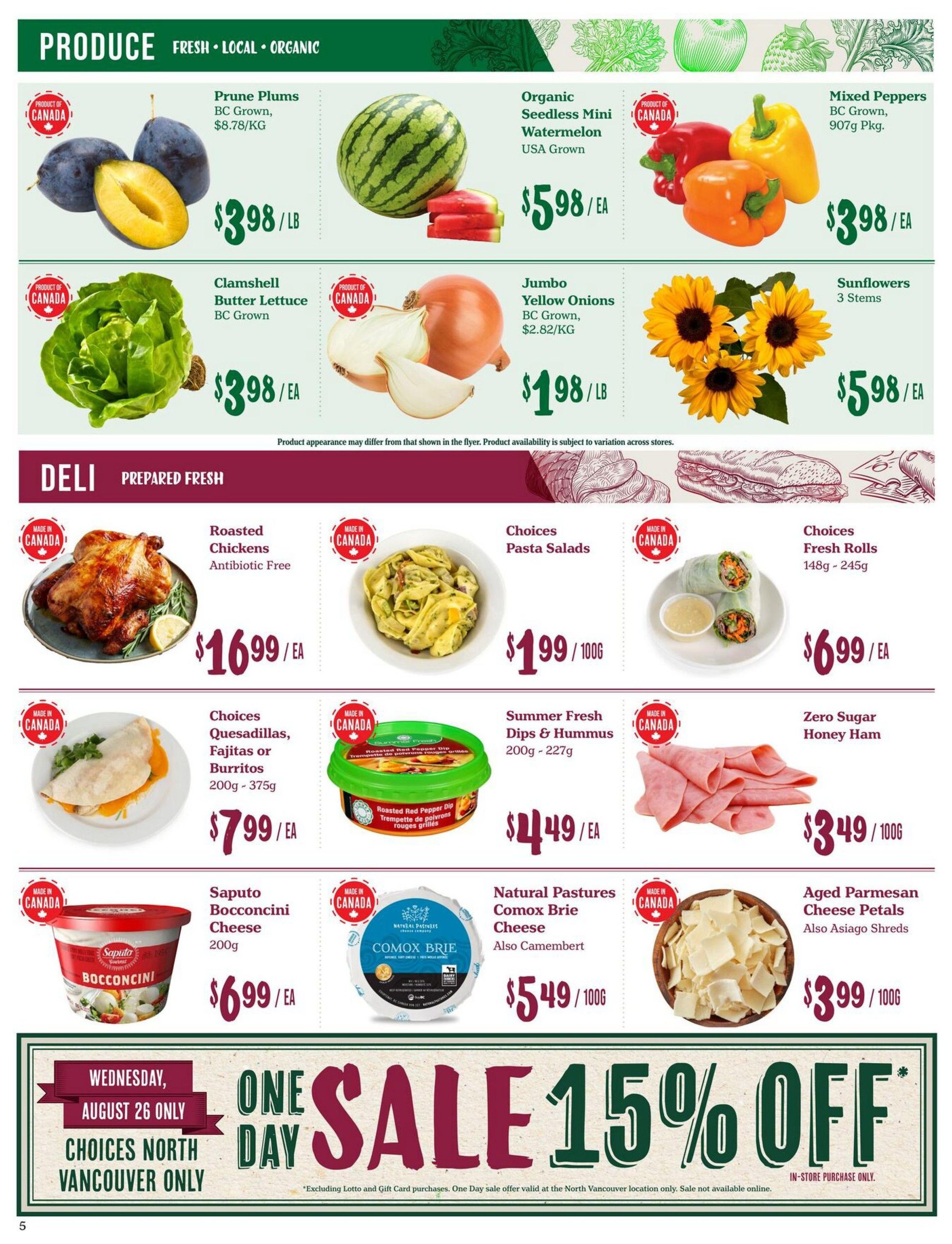 Choices Market Flyer August 20 to 26