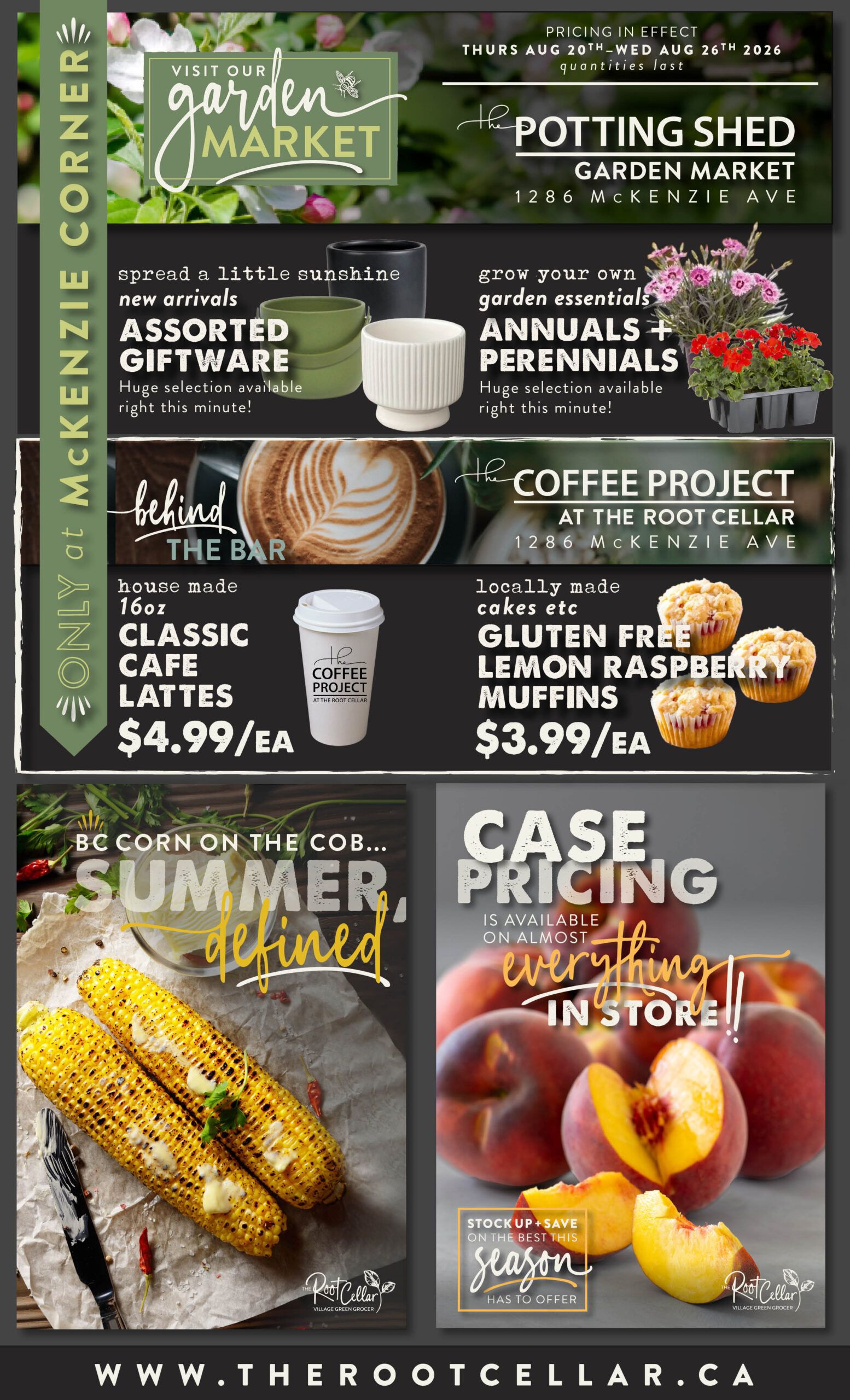 The Root Cellar Flyer August 20 to 26