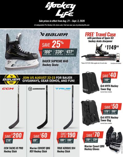 Pro Hockey Life Flyer August 21 to September 3