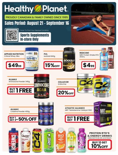 Healthy Planet Flyer August 20 to September 16