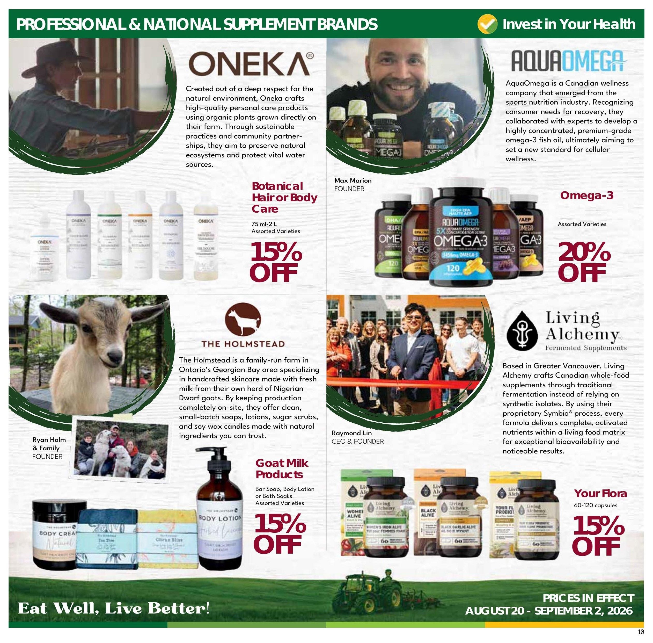 Nature's Emporium Flyer August 20 to September 2