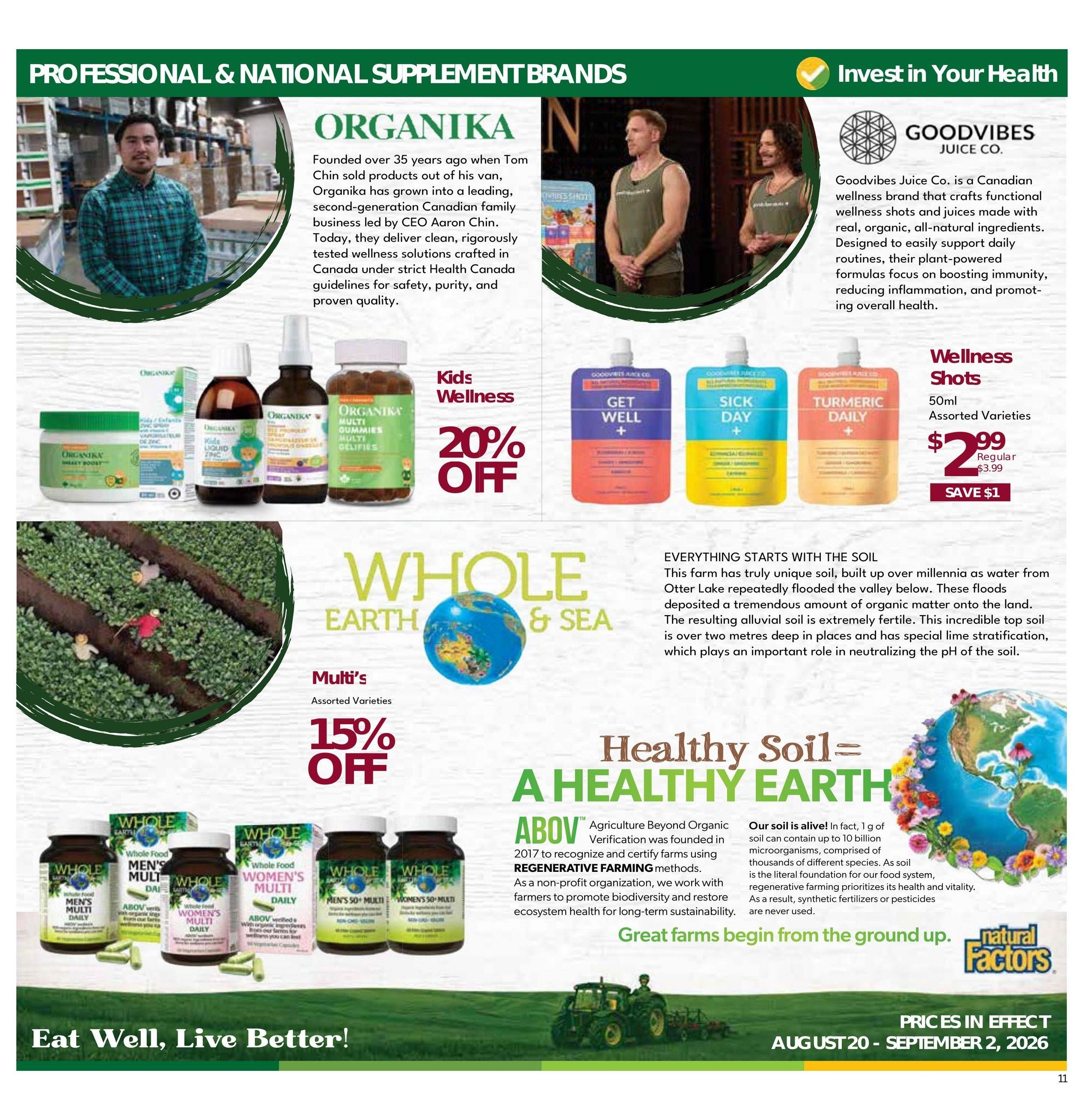 Nature's Emporium Flyer August 20 to September 2