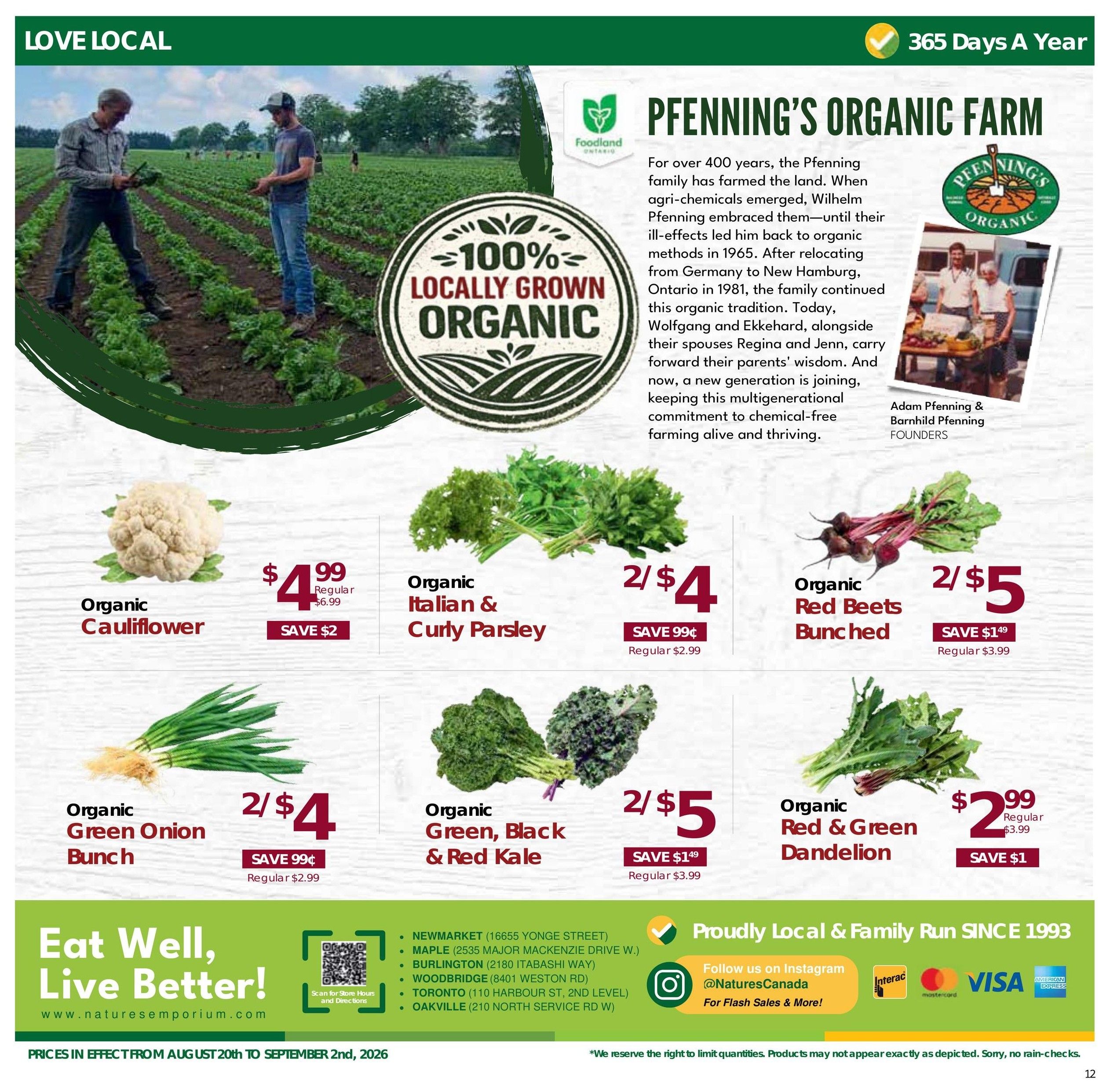 Nature's Emporium Flyer August 20 to September 2