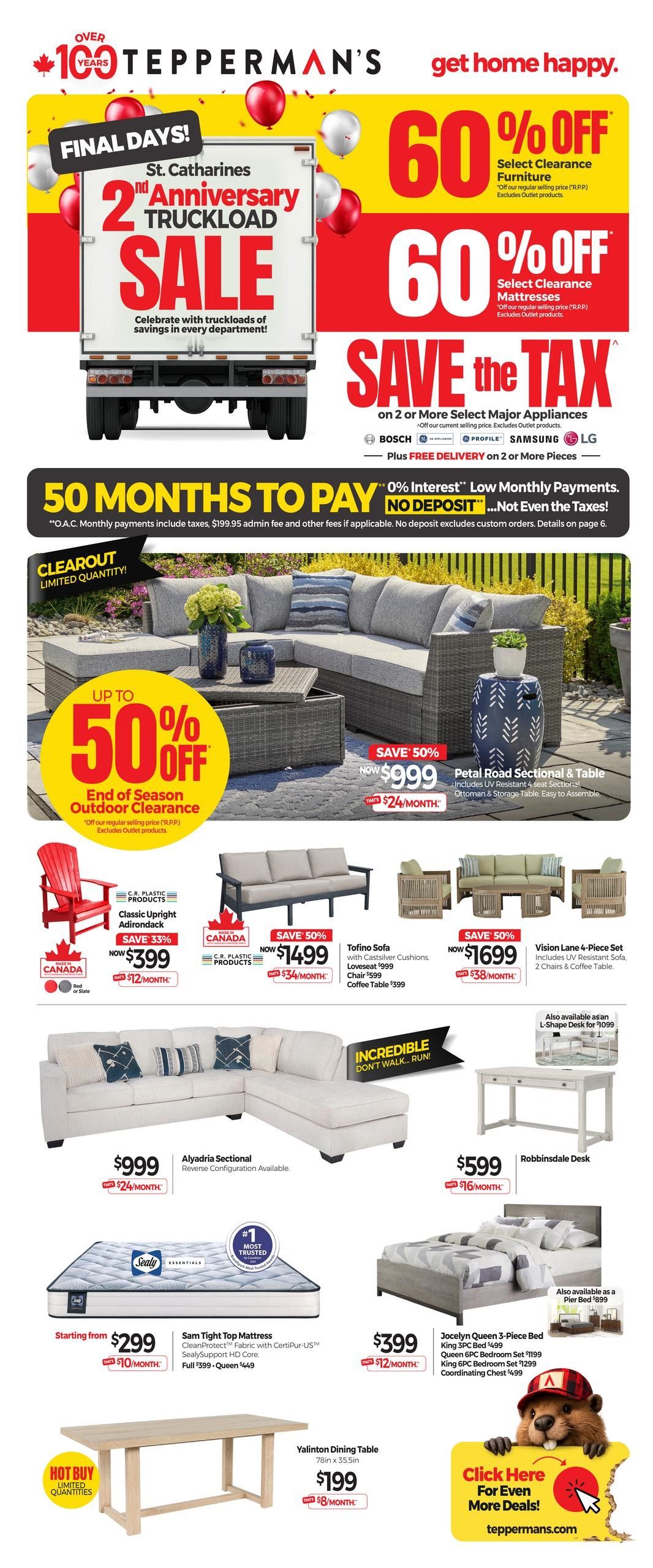 Tepperman's Flyer August 21 to 27