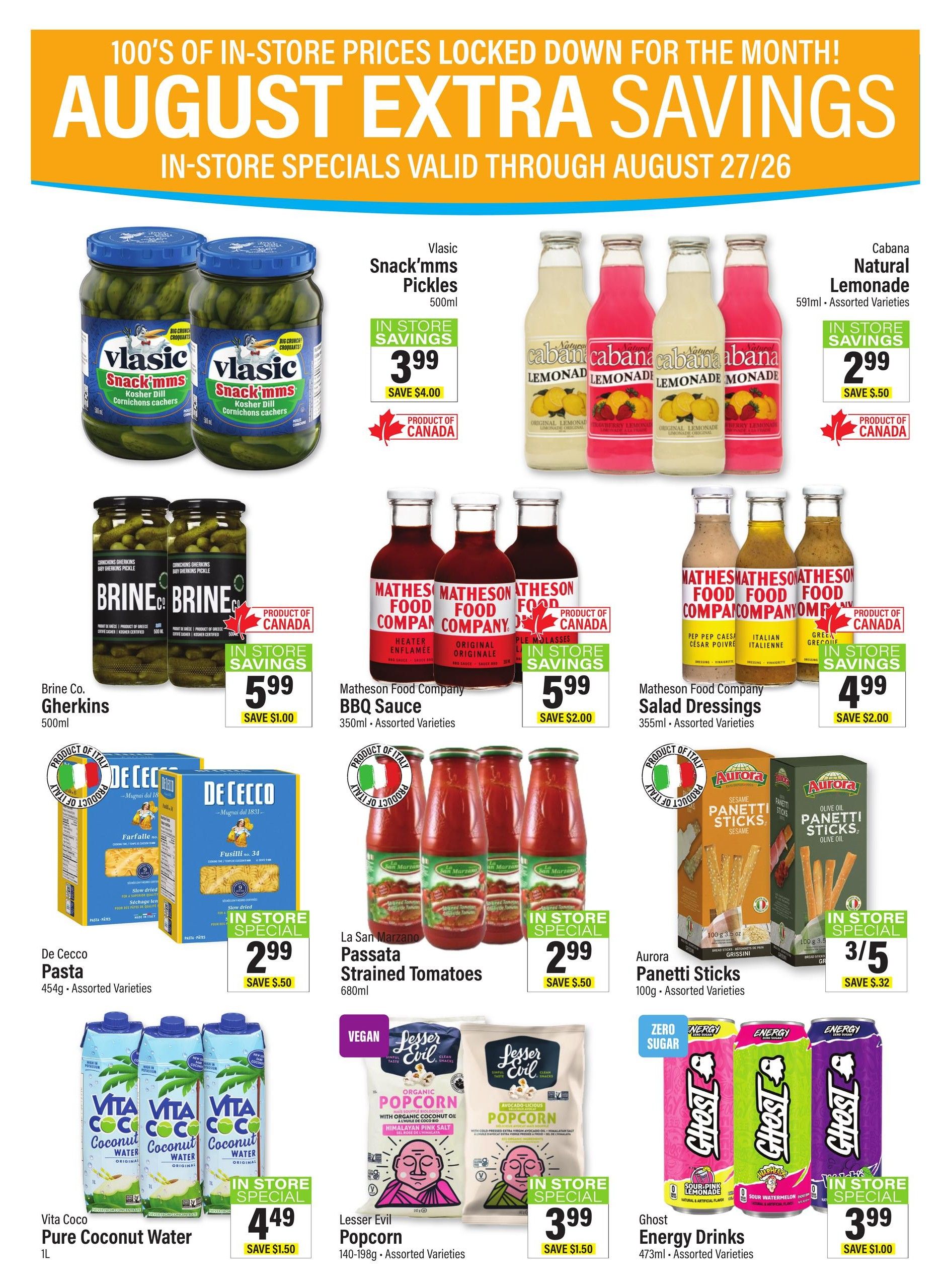 Commisso's Fresh Foods Flyer August 21 to 27