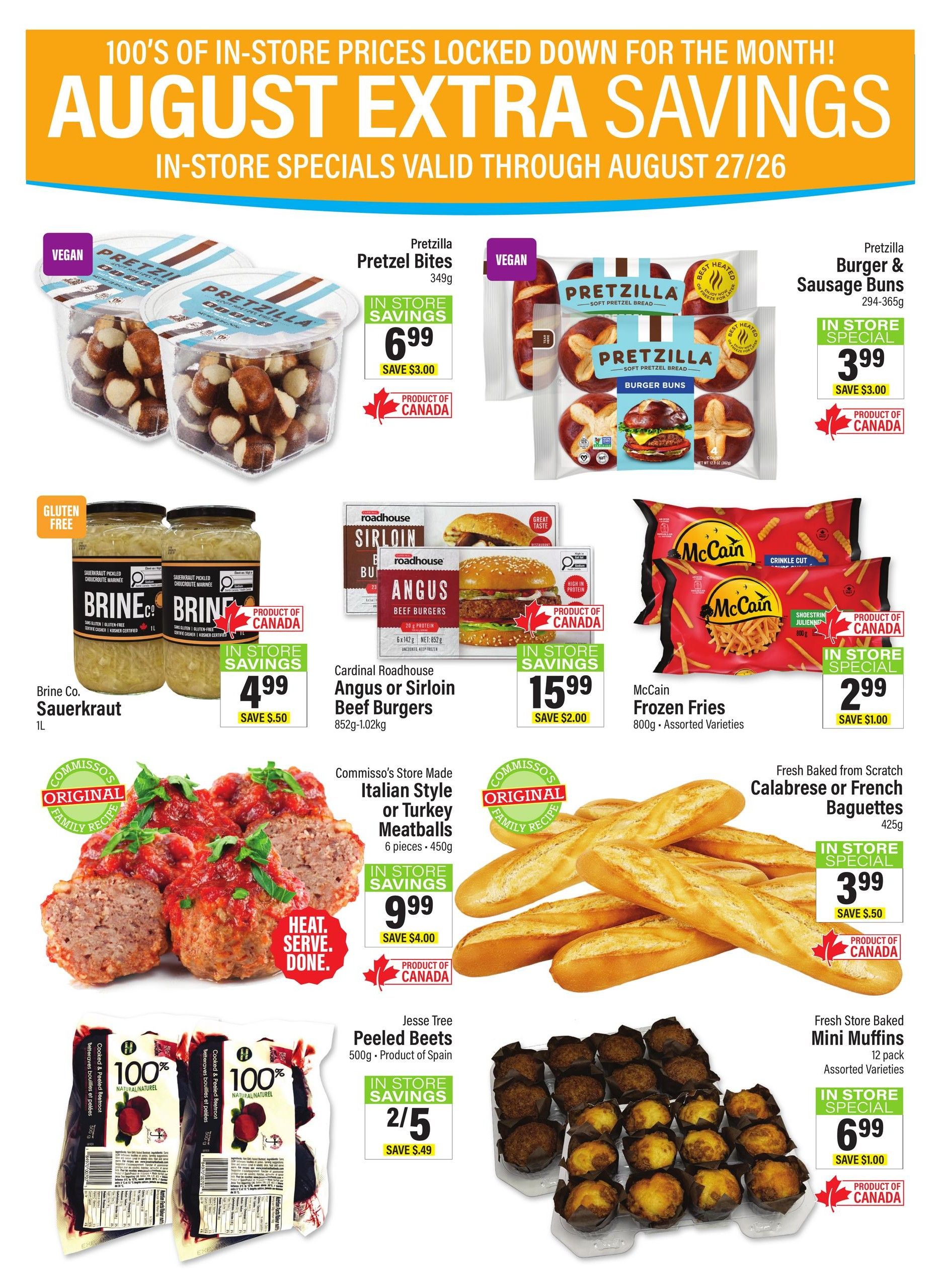 Commisso's Fresh Foods Flyer August 21 to 27