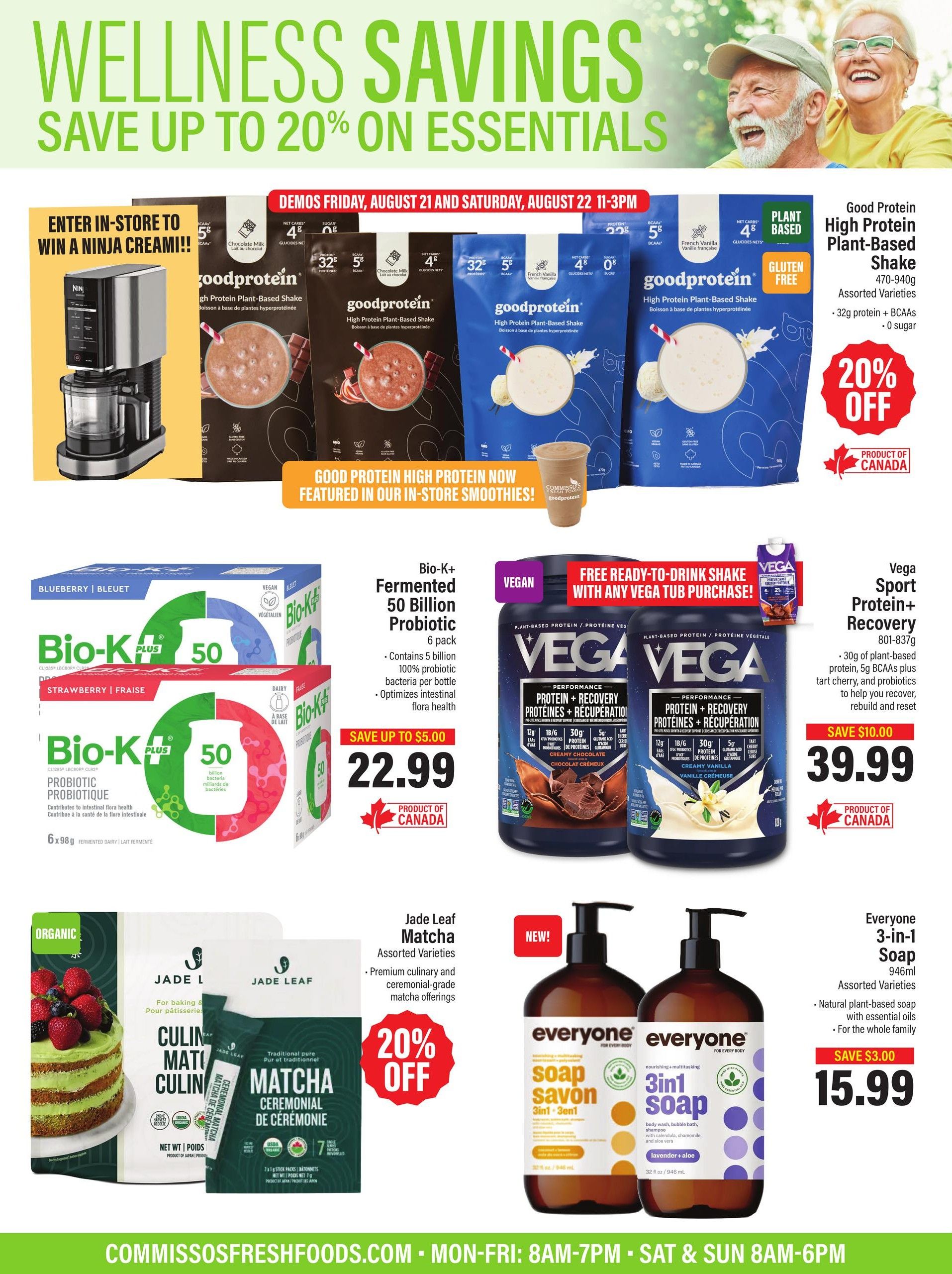 Commisso's Fresh Foods Wellness Flyer August 21 to September 3