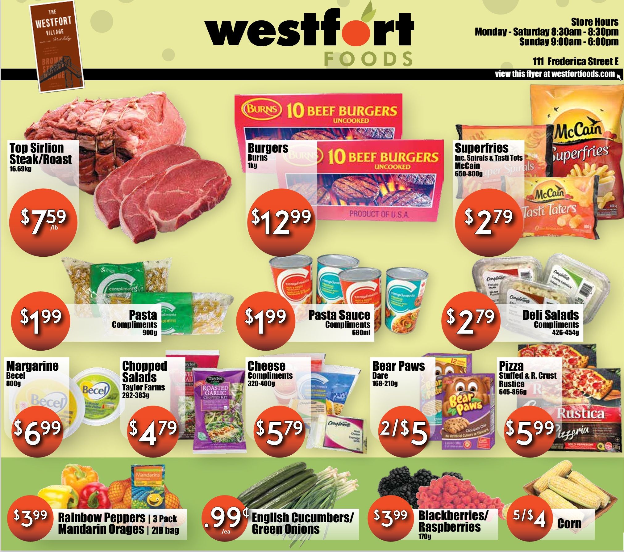 Westfort Foods Flyer August 21 to 27