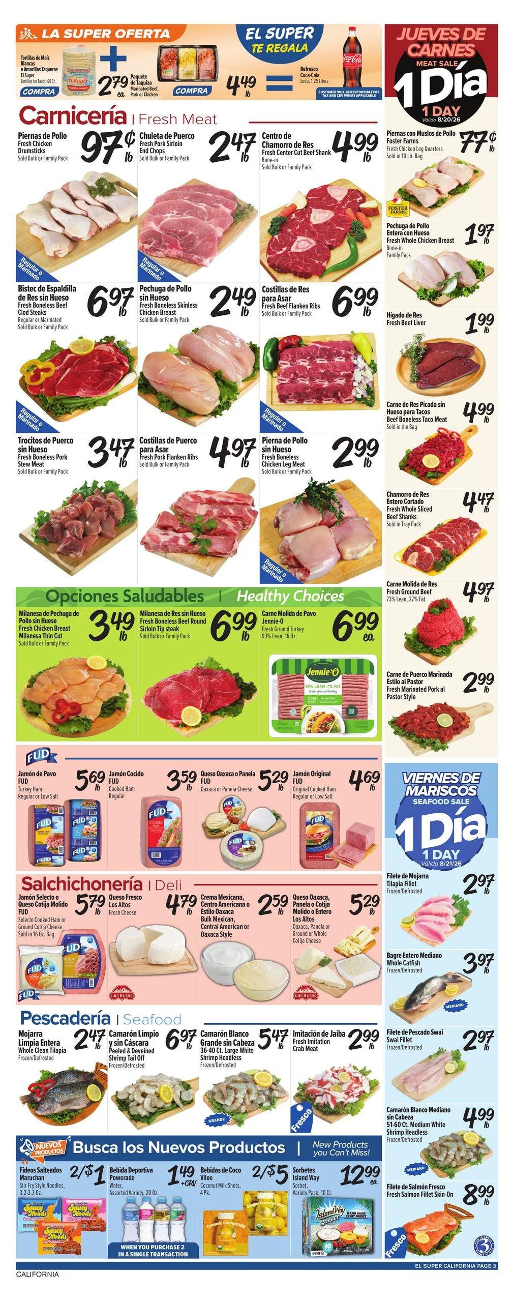 El Super (Burbank Area, CA) Weekly Ad August 19 - 25, 2026
