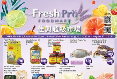 FreshPro Foodmart (Richmond Hill) Flyer August 21 to 27