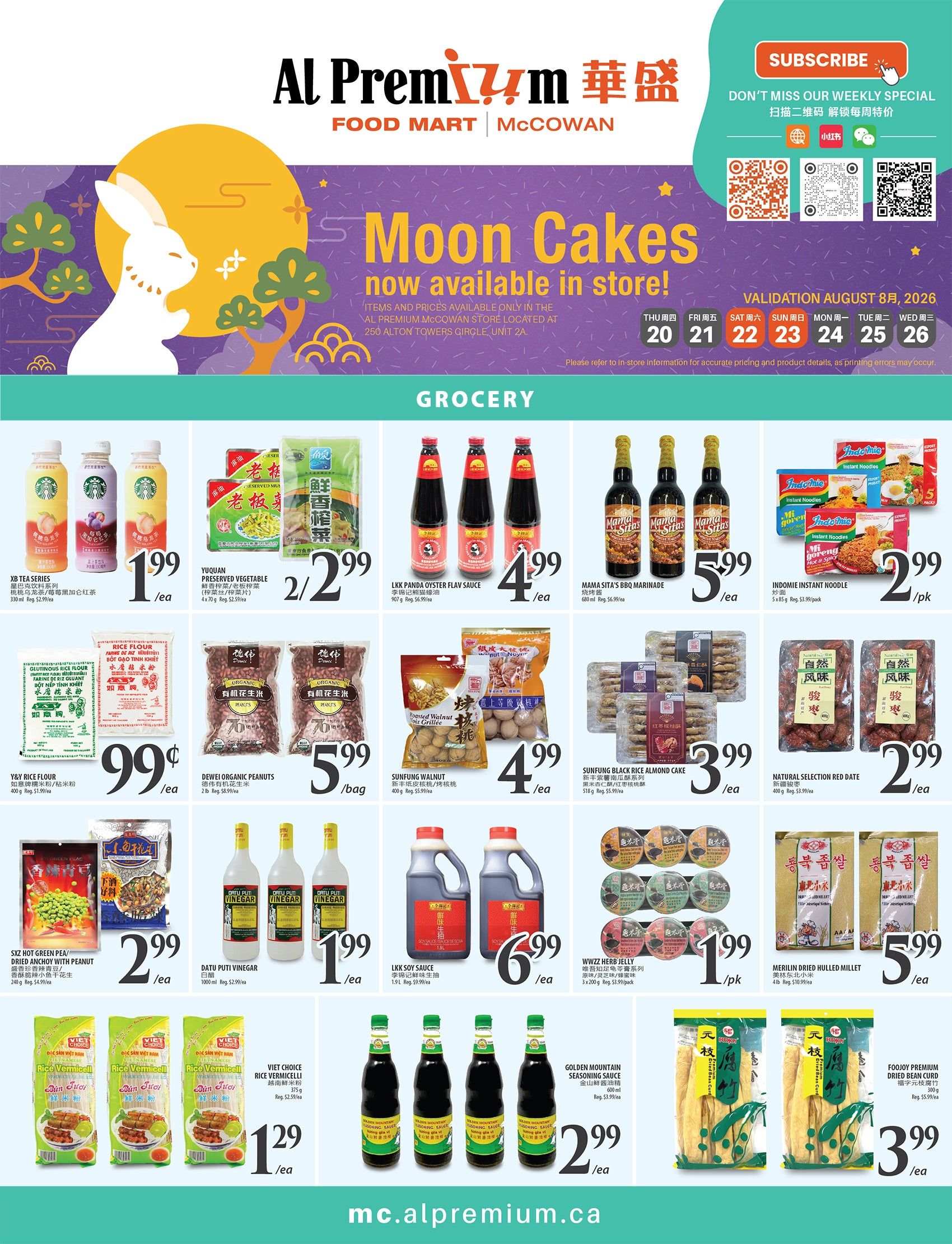 Al Premium Food Mart (McCowan) Flyer August 20 to 26